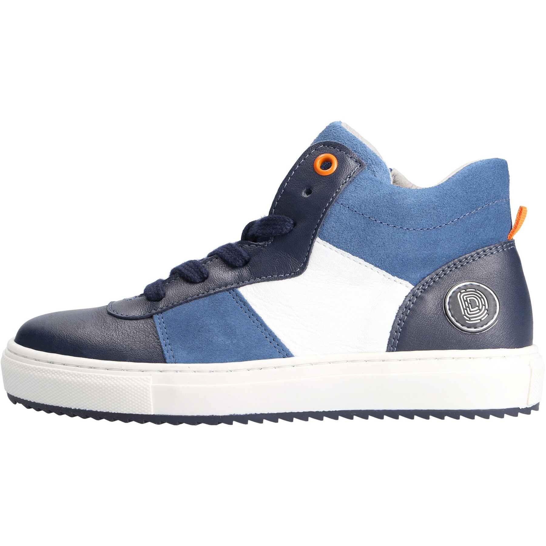 blaue mid cut seitenansicht links