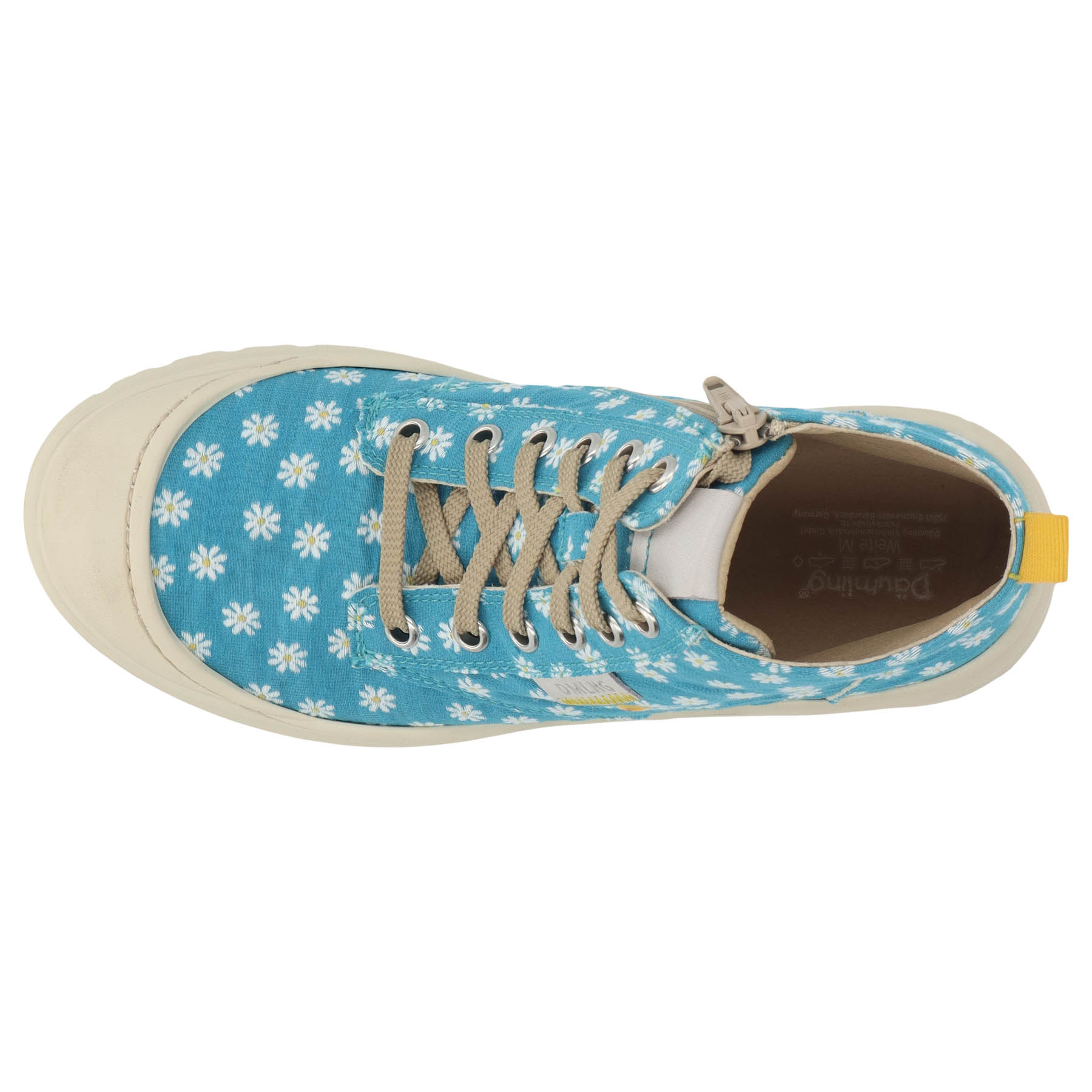 blaue stiefeletten draufsicht