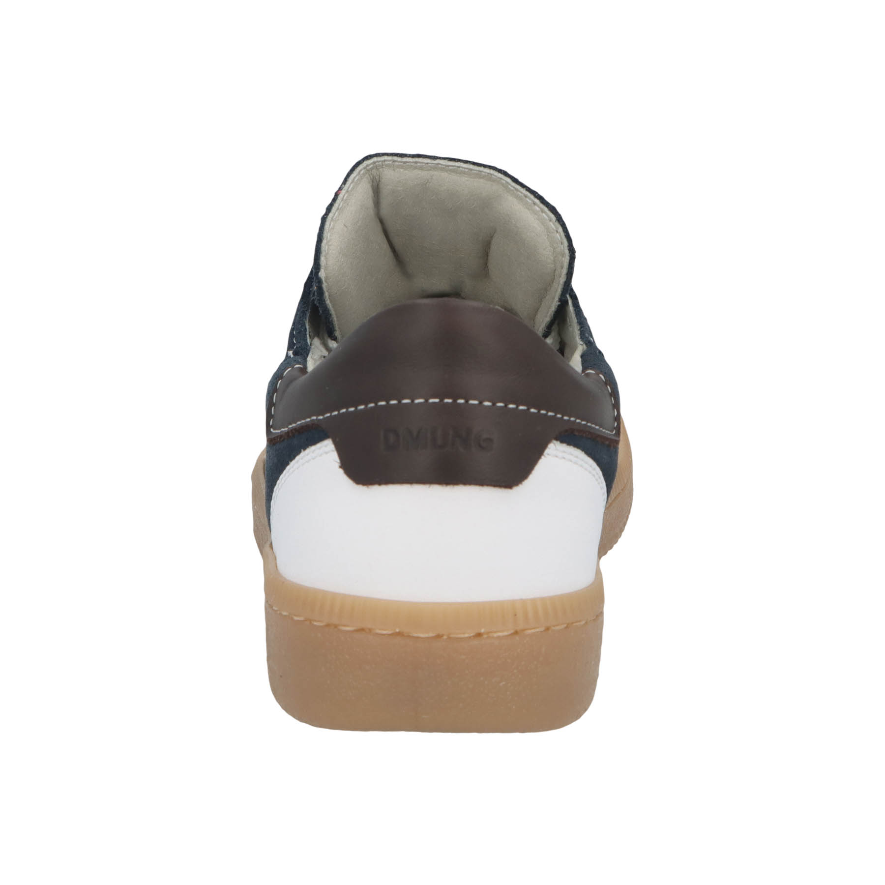 blaue halbschuh hinteransicht