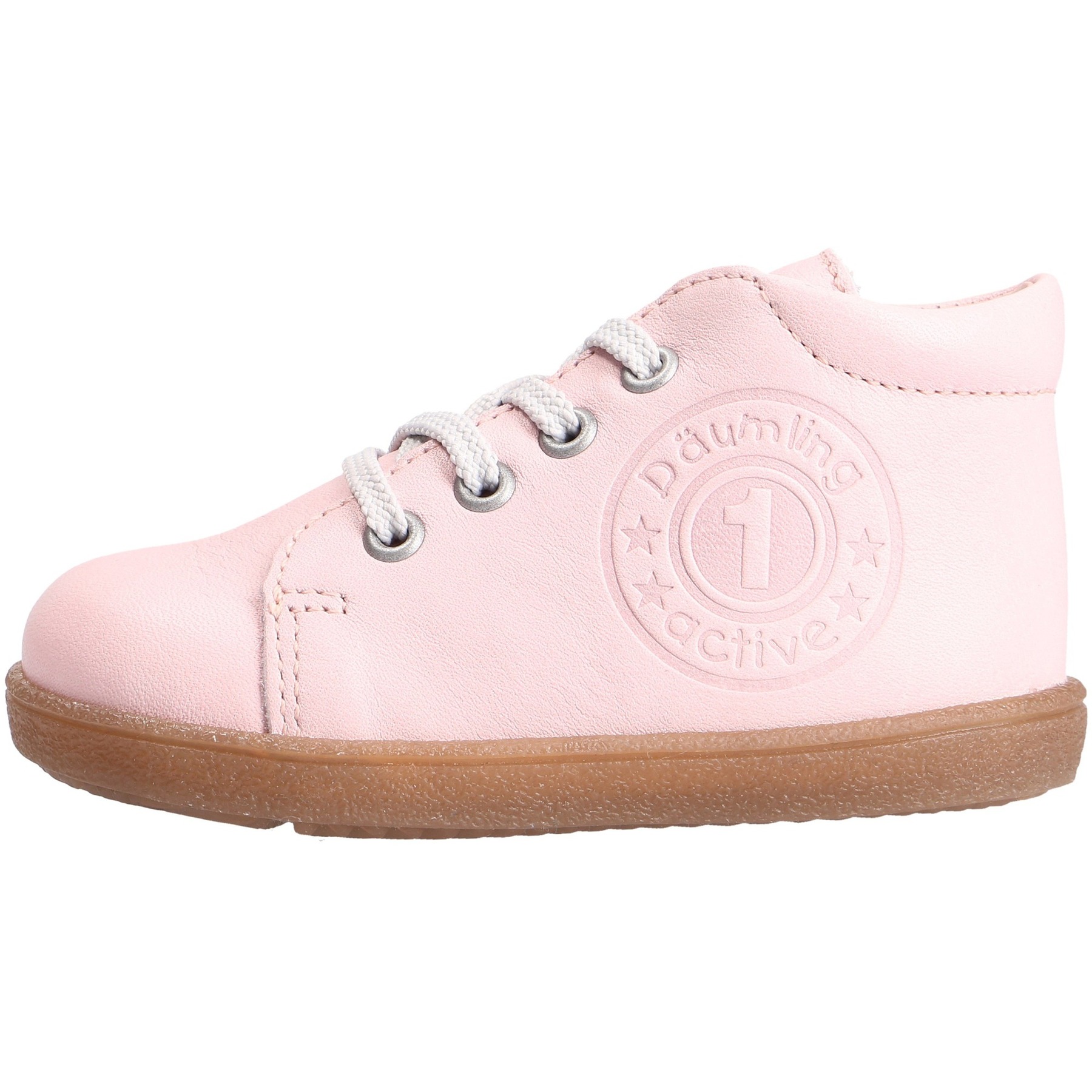 rote lauflernschuhe seitenansicht links