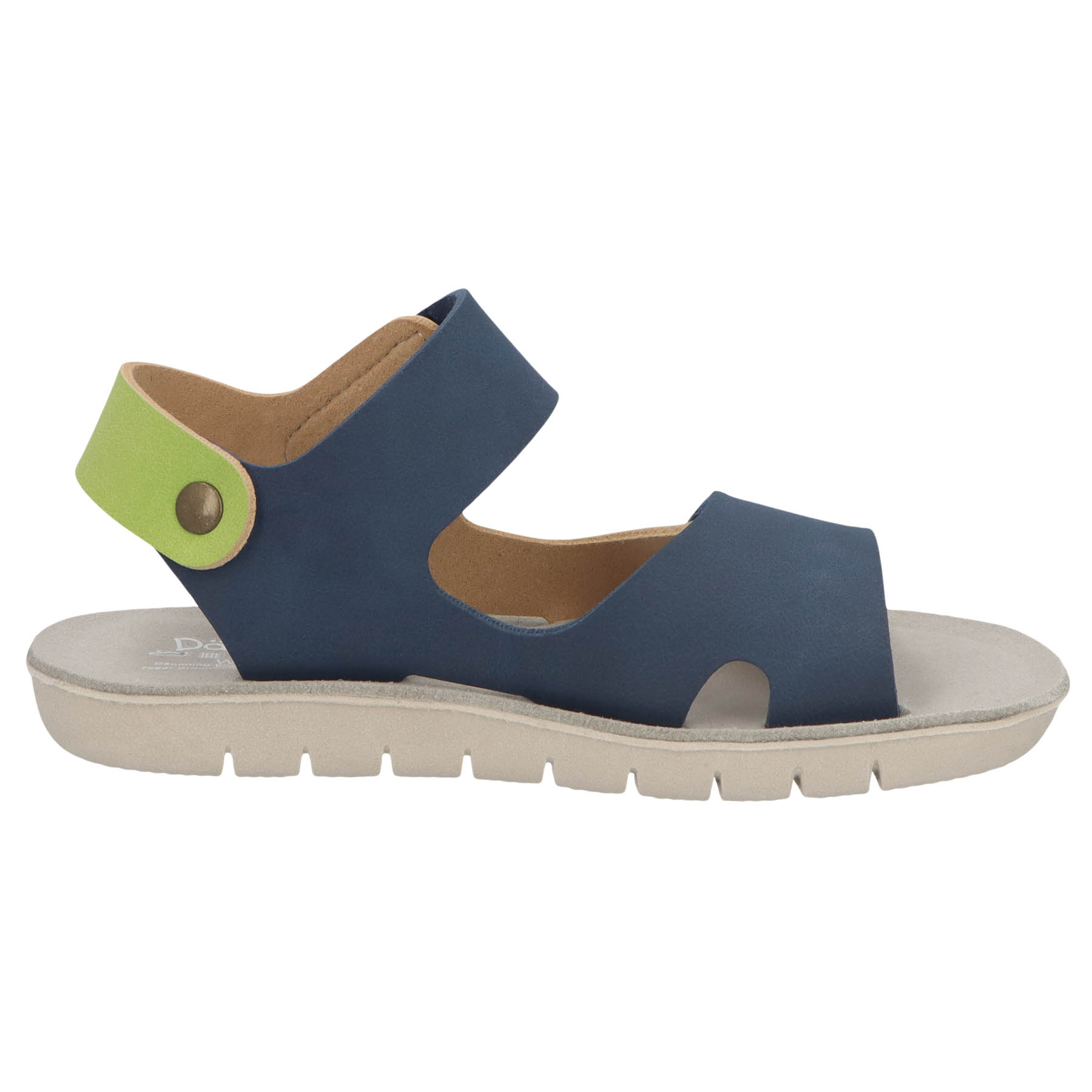 blaue sandale seitenansicht rechts