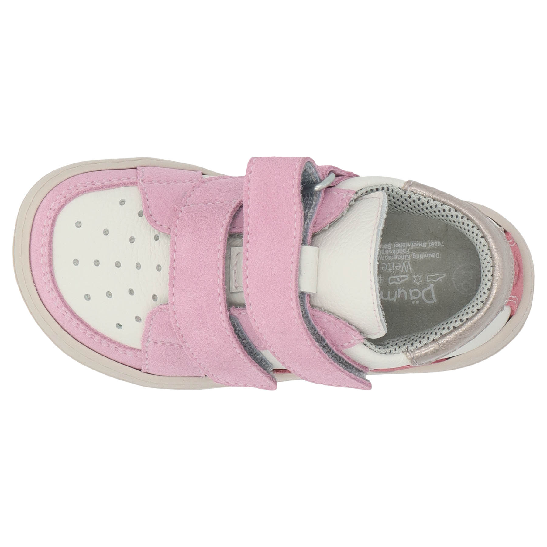 rote lauflernschuhe draufsicht