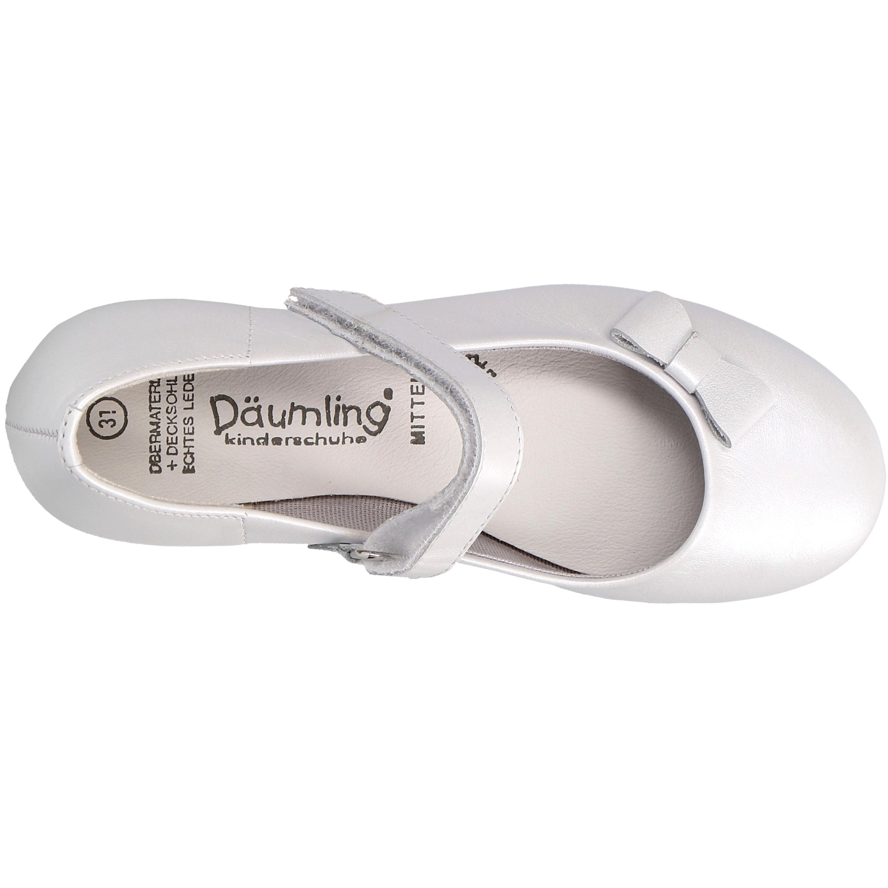 weiße ballerina draufsicht