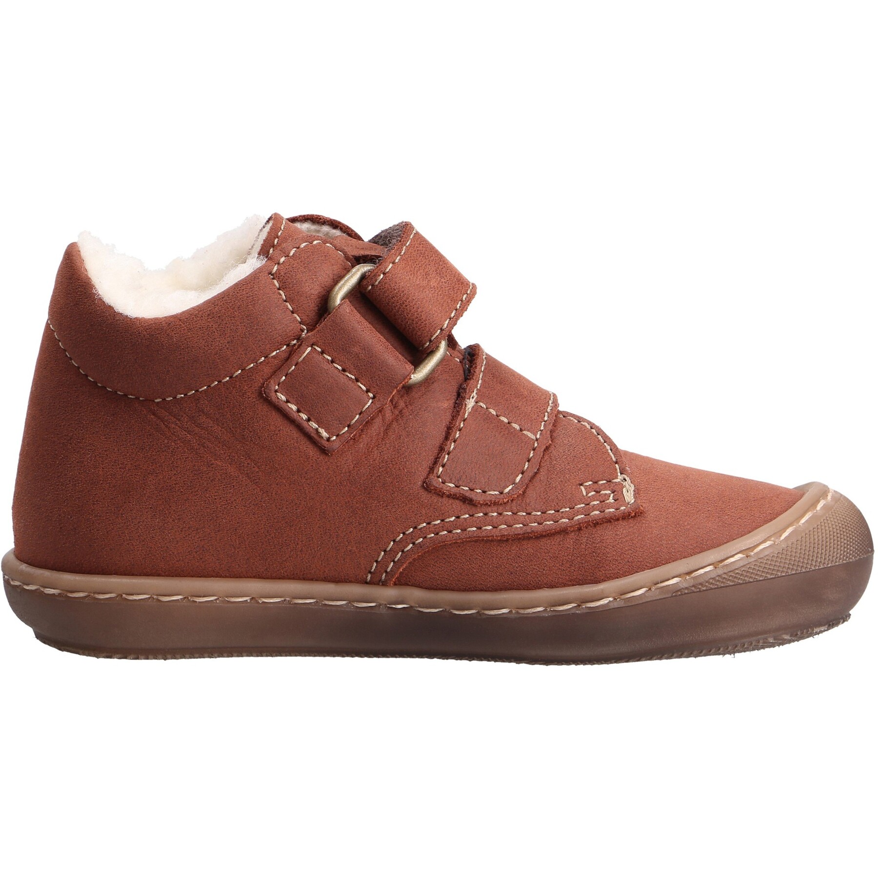 braune lauflernschuhe seitenansicht rechts