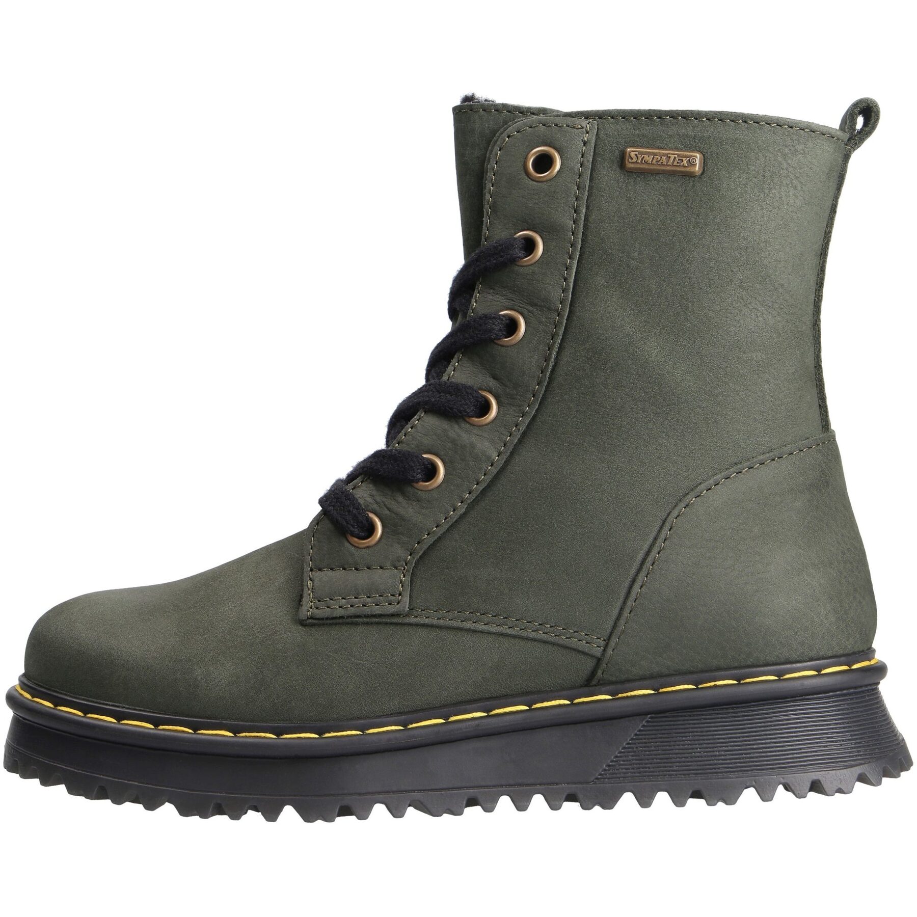 graue stiefeletten seitenansicht links