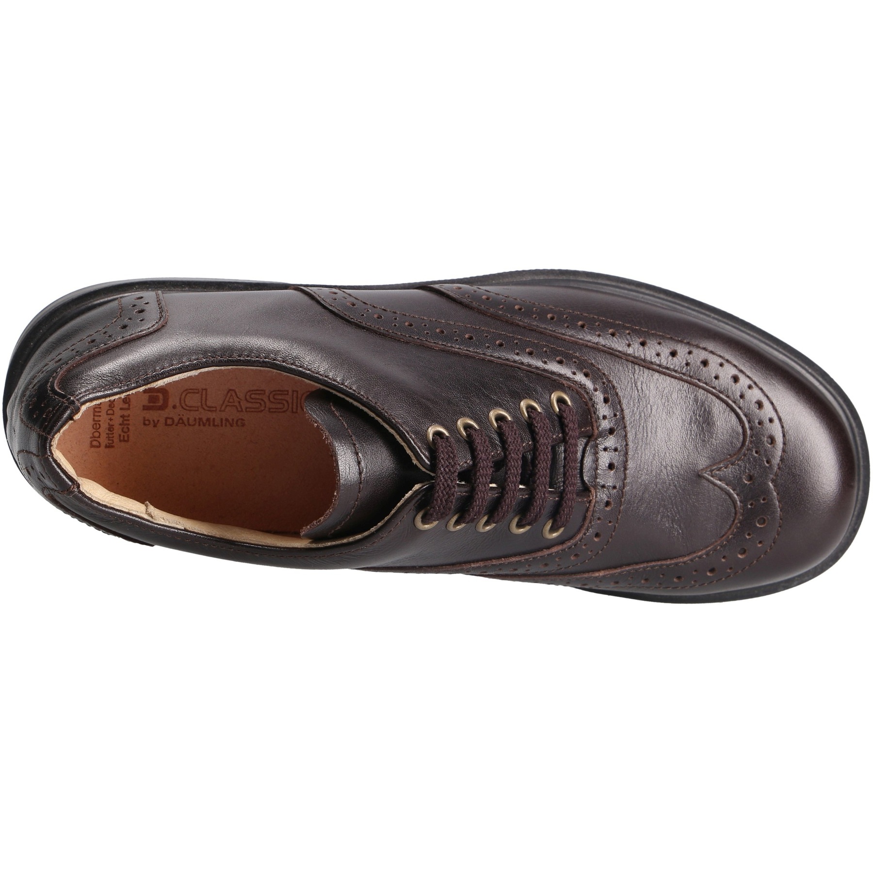 braune halbschuh draufsicht