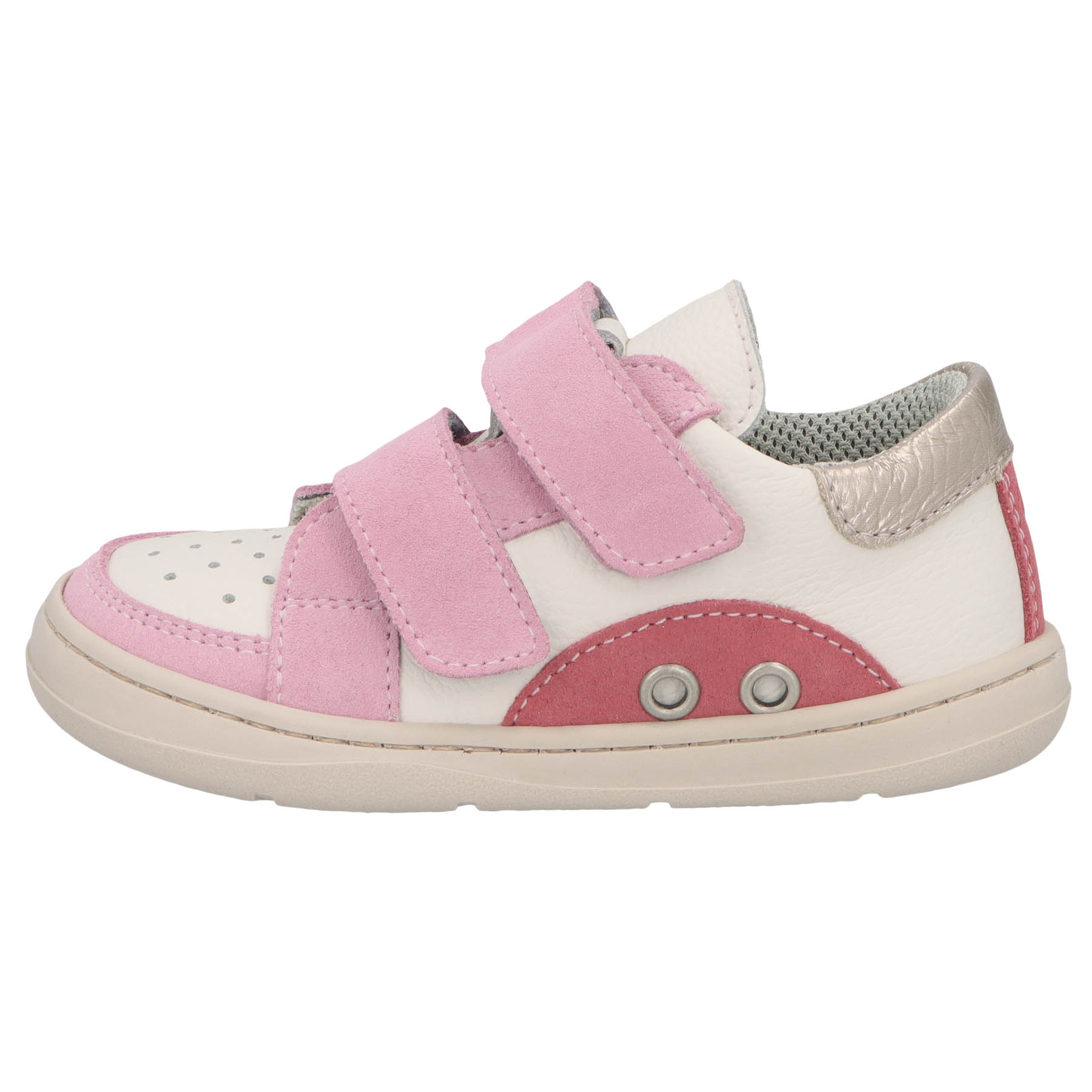 rote lauflernschuhe seitenansicht links