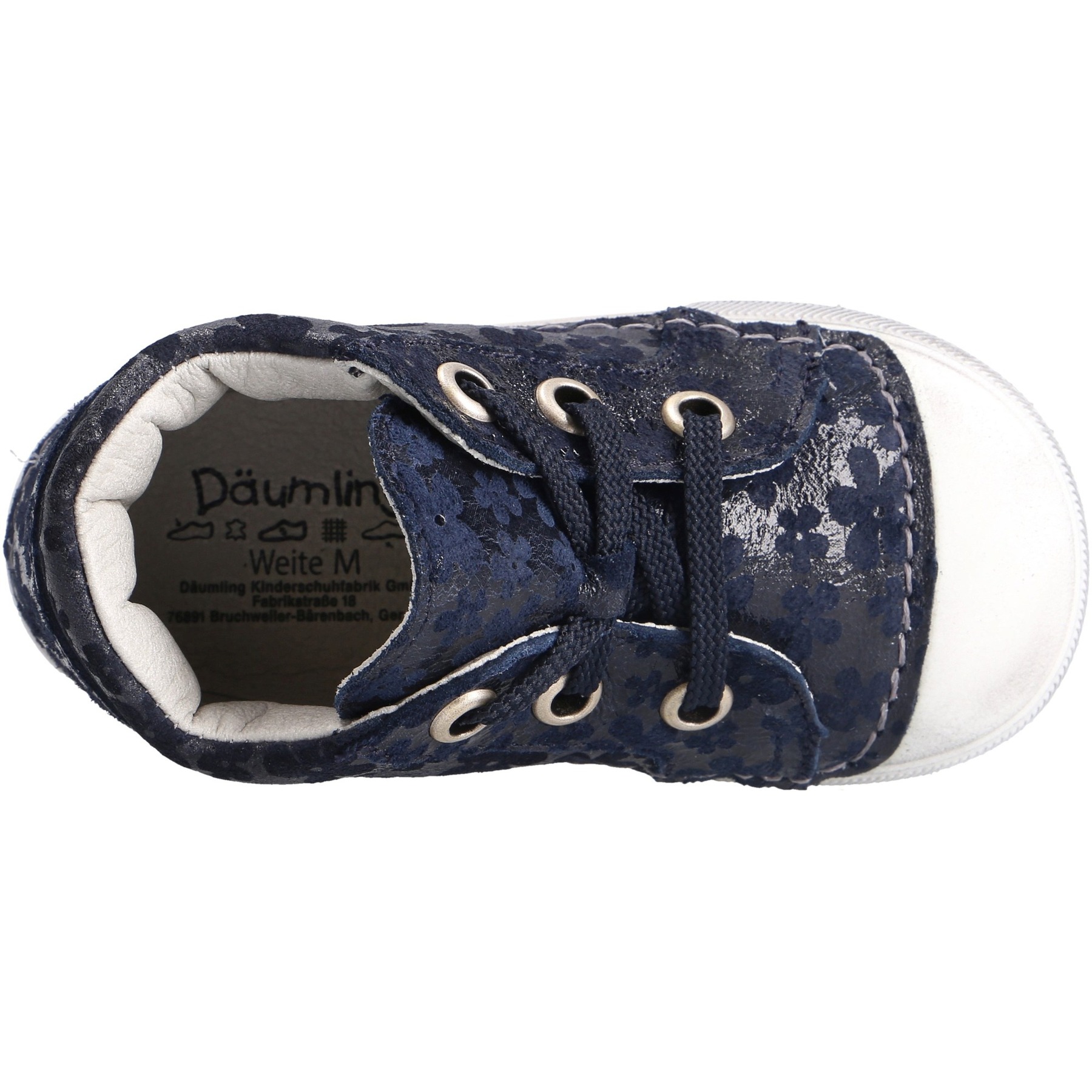 blaue lauflernschuhe draufsicht