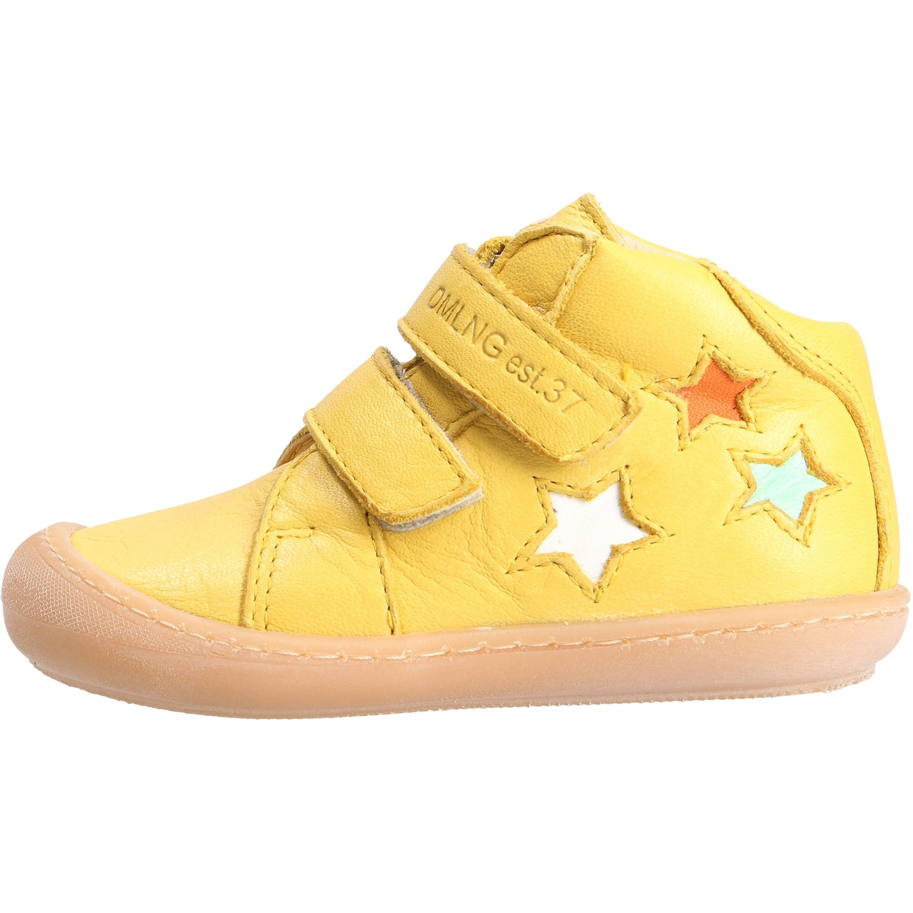 gelbe lauflernschuhe seitenansicht links