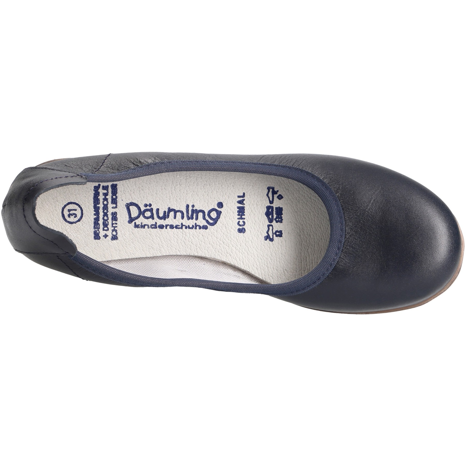 blaue ballerina draufsicht