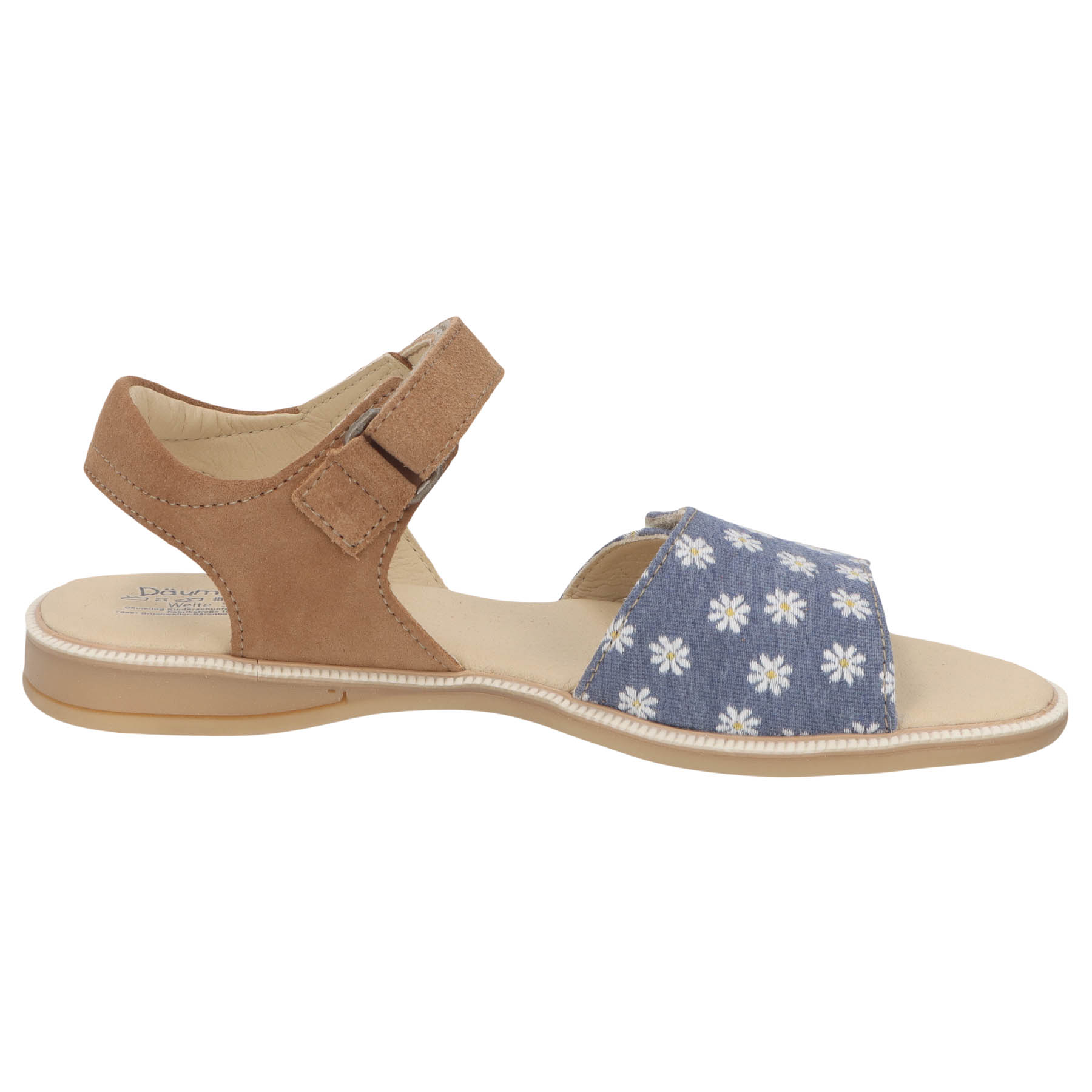 blaue sandale seitenansicht rechts