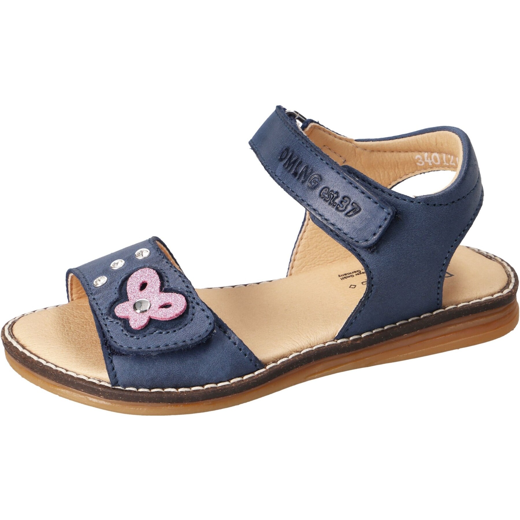 blaue sandale 3-4 ansicht