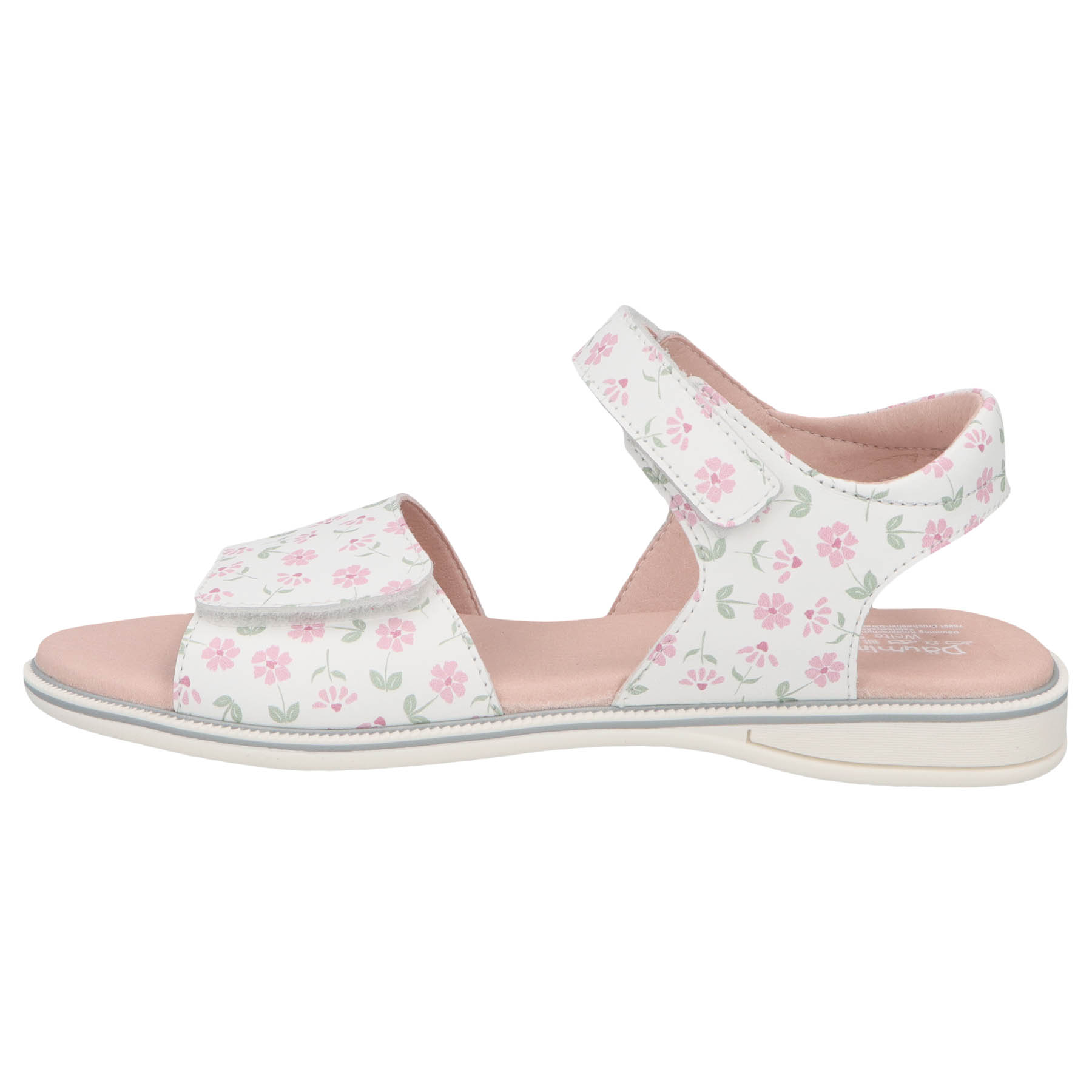 weiße sandale seitenansicht links