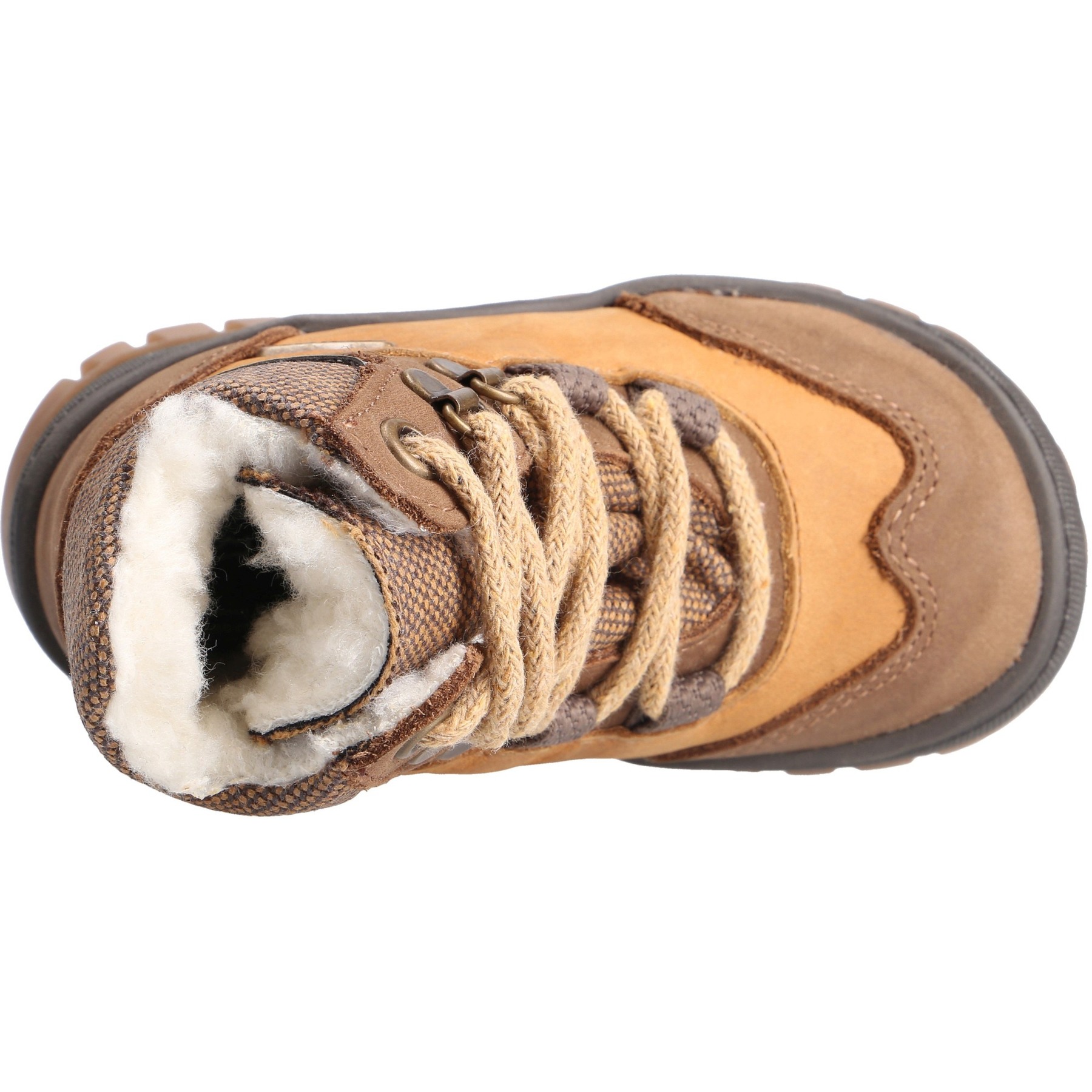 braune stiefeletten draufsicht