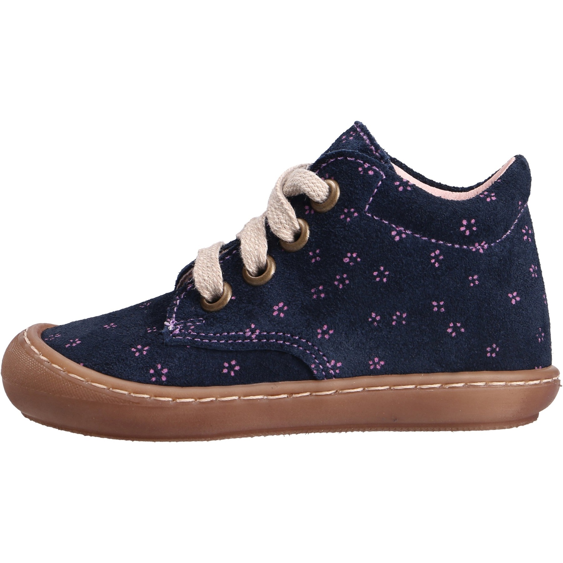 blaue lauflernschuhe seitenansicht links