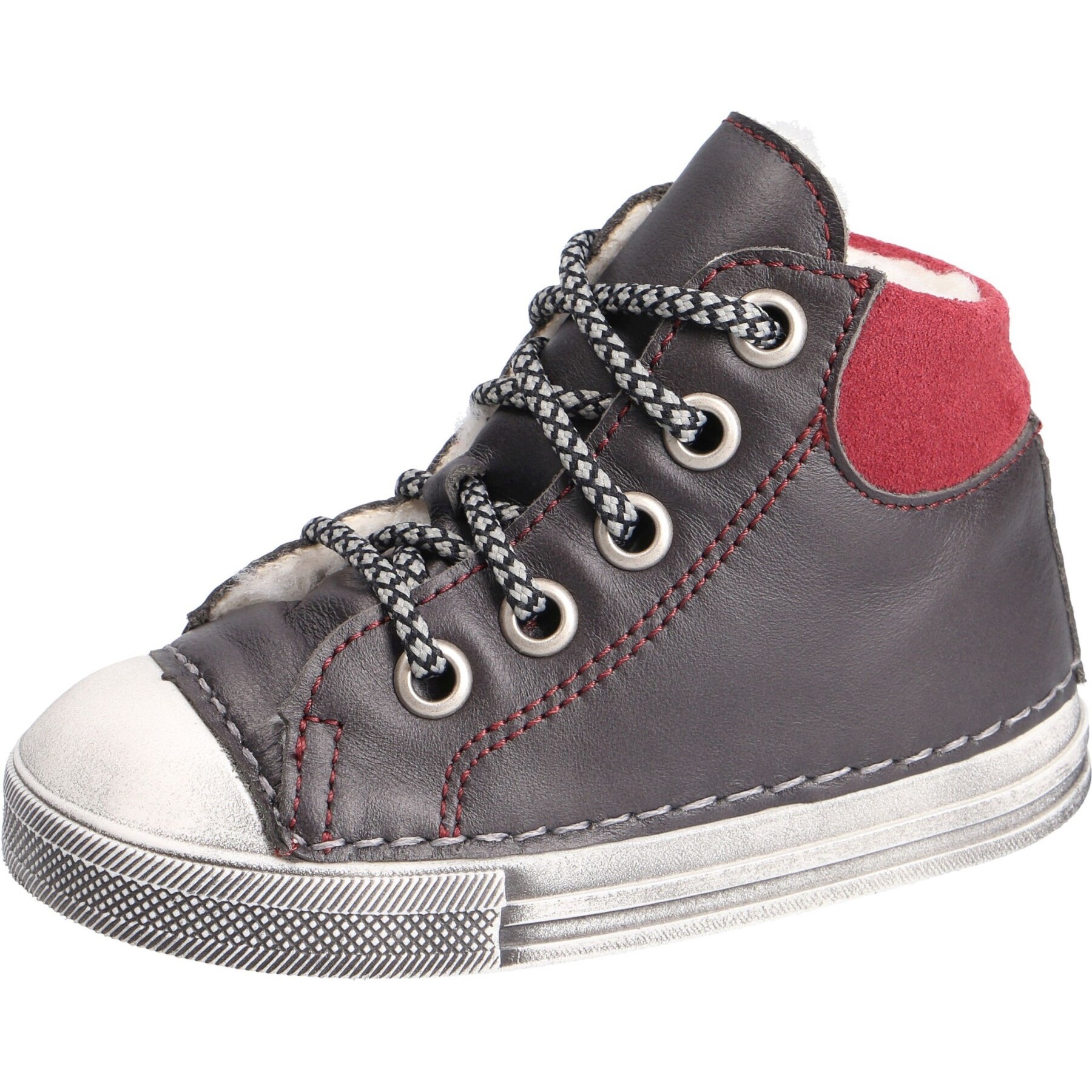 graue lauflernschuhe 3-4 ansicht