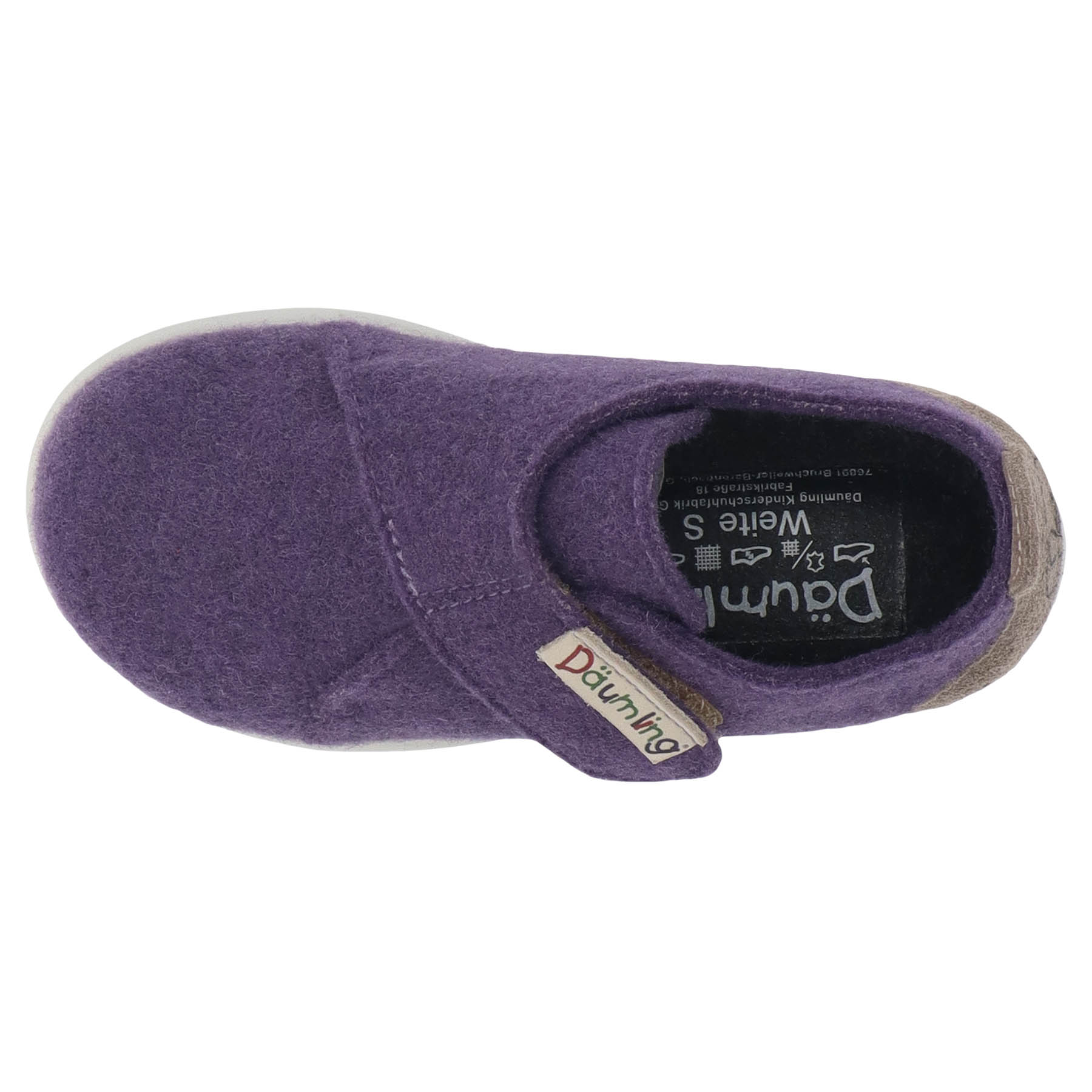 mehrfarbige lauflernschuhe draufsicht