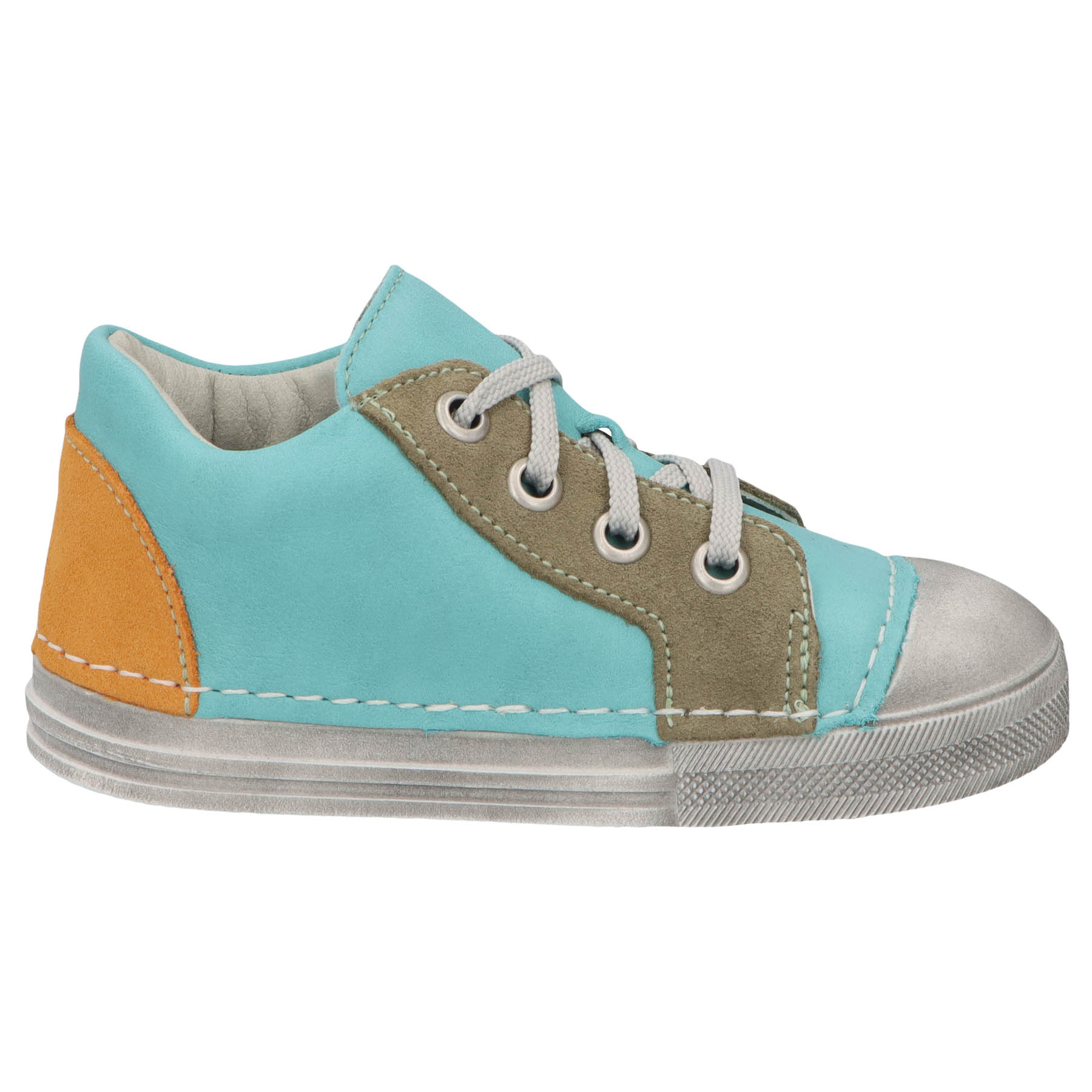 mehrfarbige lauflernschuhe seitenansicht rechts