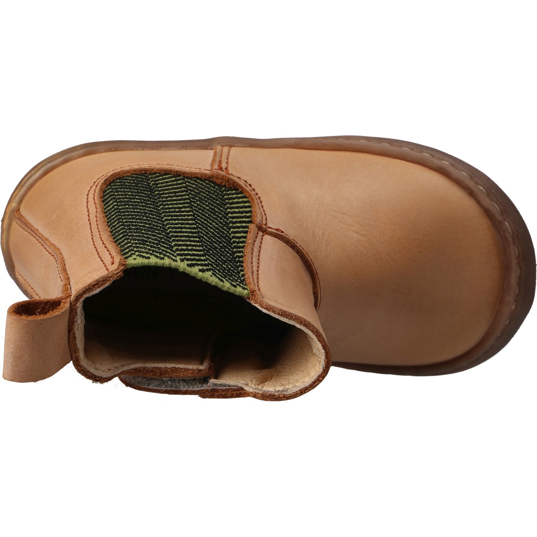 braune lauflernschuhe draufsicht