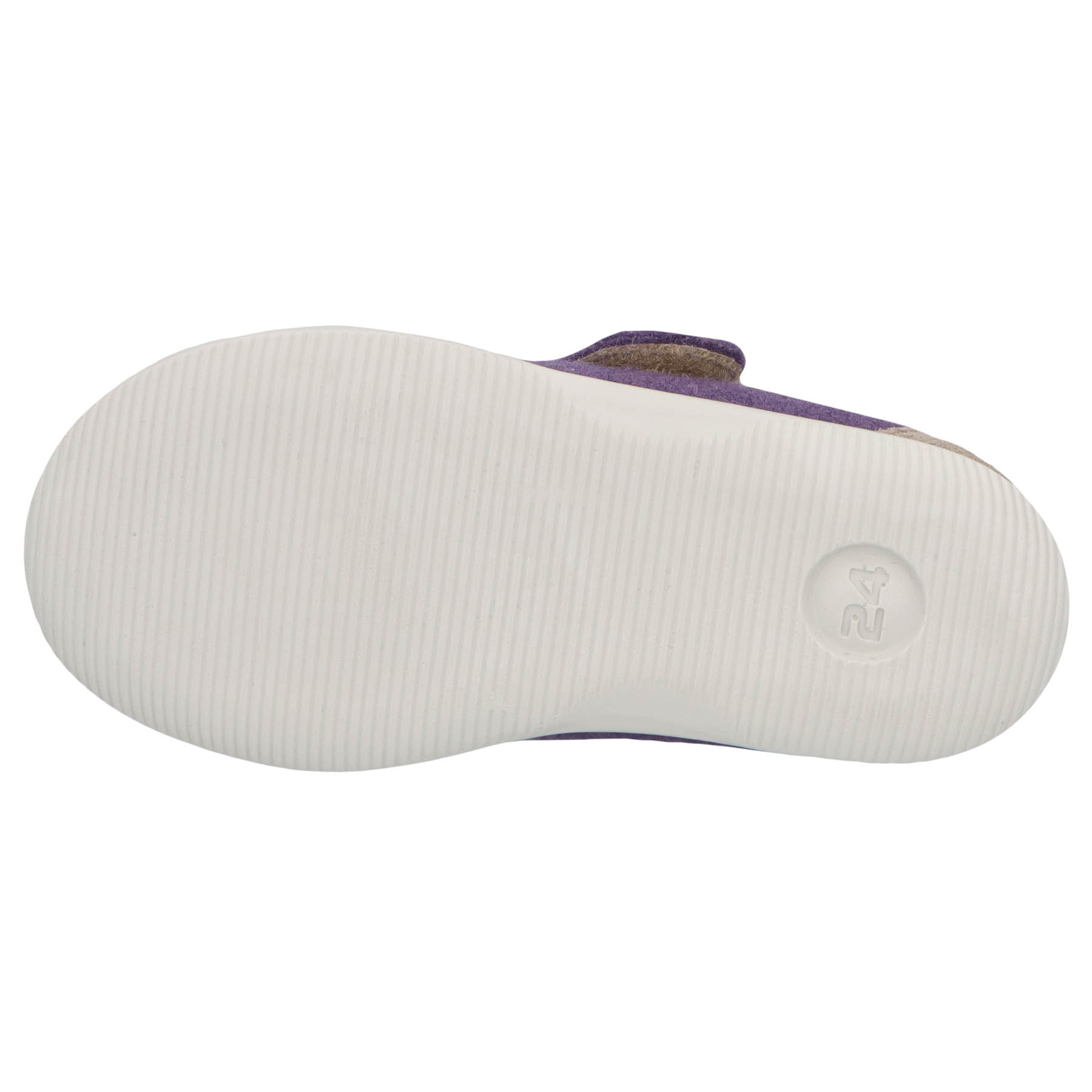 mehrfarbige lauflernschuhe sohlenansicht