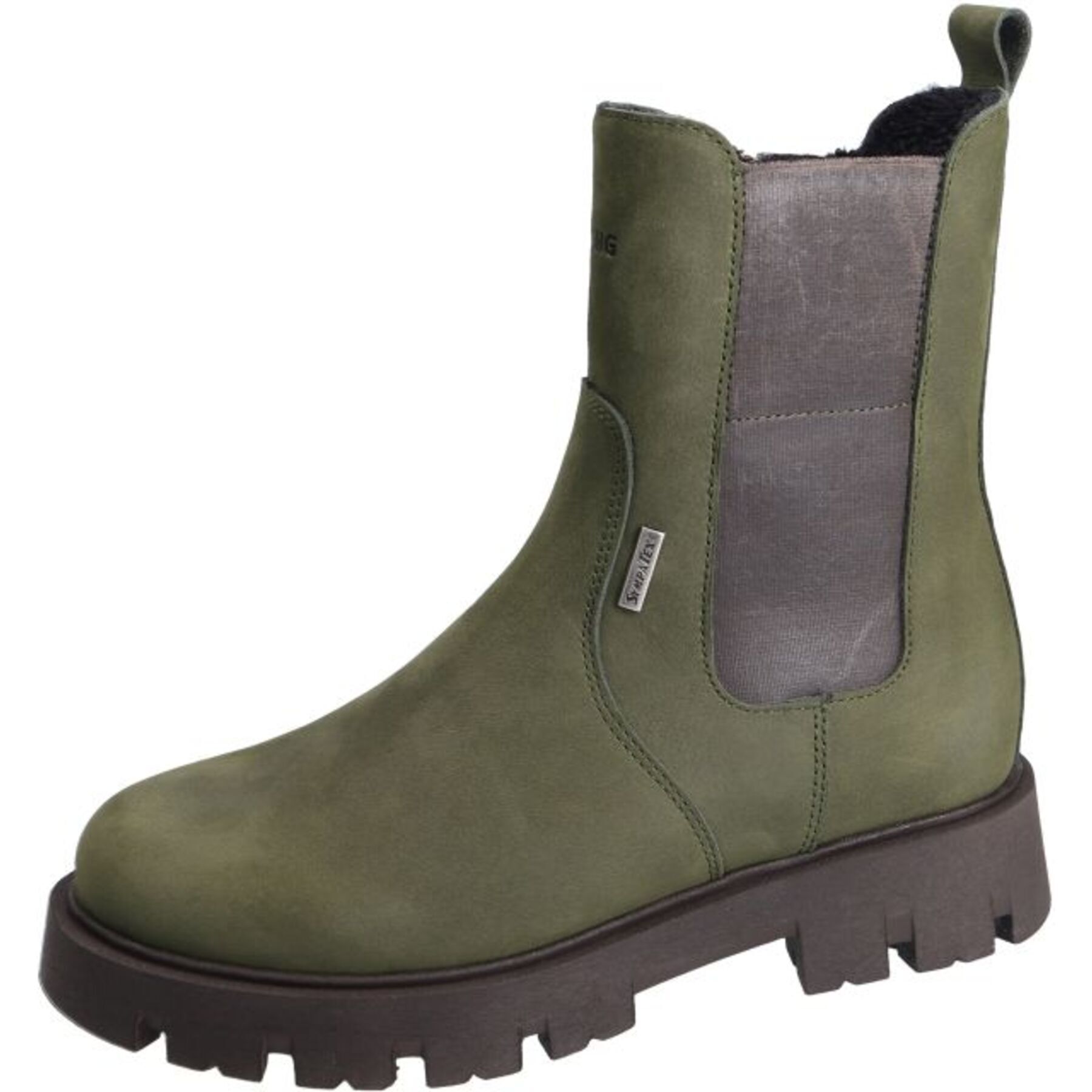 grüne stiefeletten 3-4 ansicht