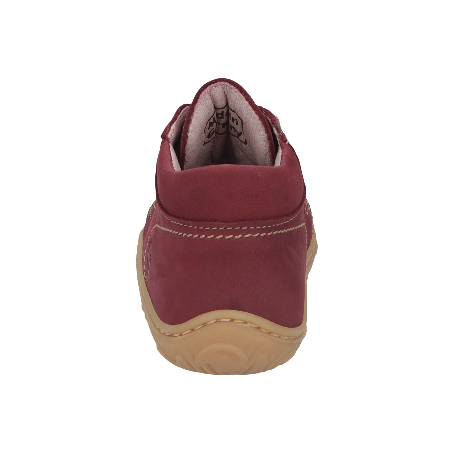 rote lauflernschuhe hinteransicht