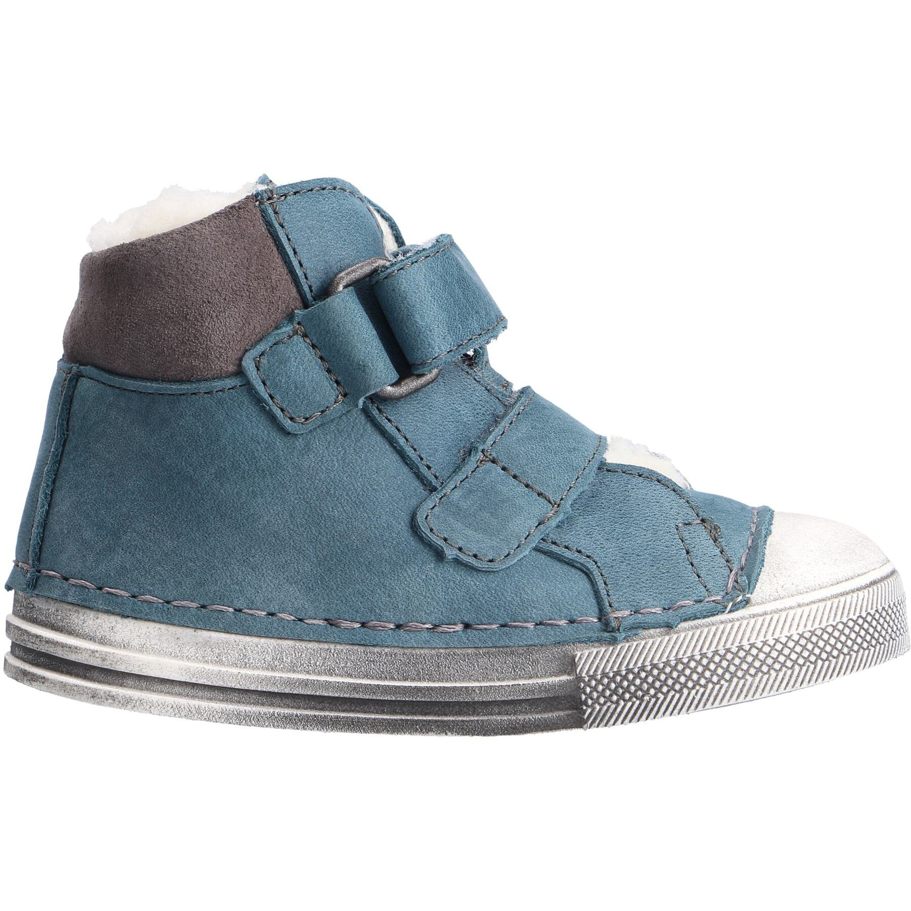 blaue lauflernschuhe seitenansicht rechts