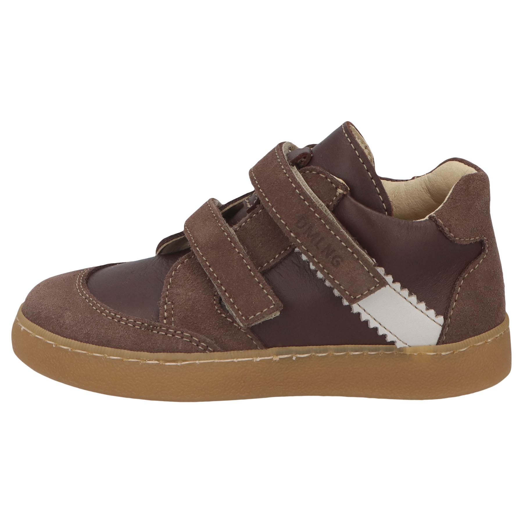 braune lauflernschuhe seitenansicht links