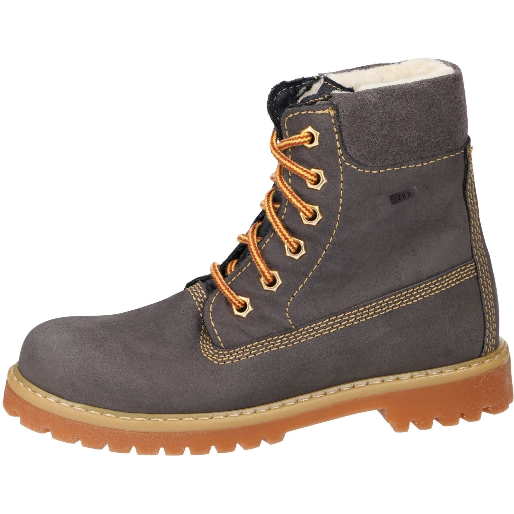 graue stiefeletten 3-4 ansicht