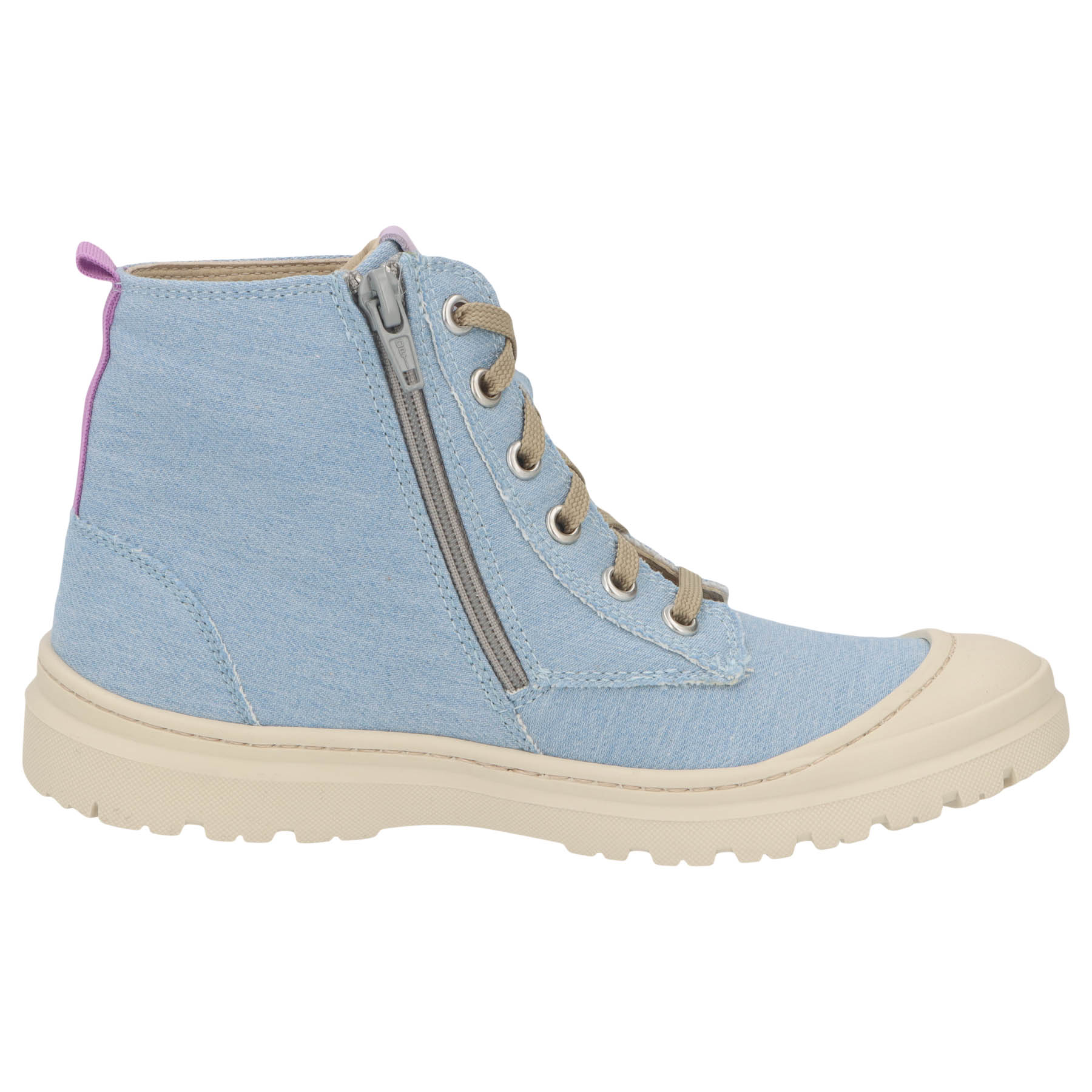 blaue stiefeletten seitenansicht rechts