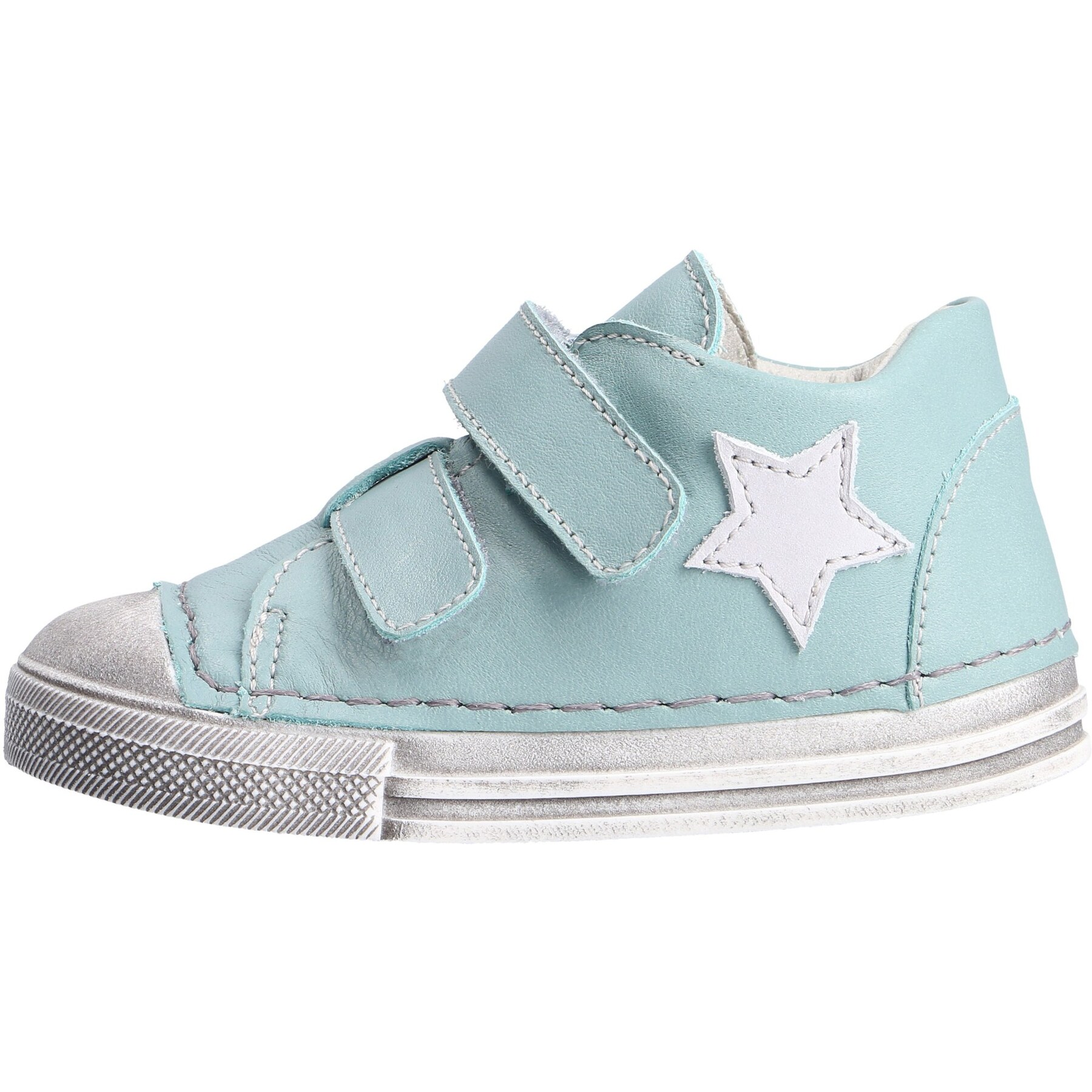 grüne lauflernschuhe seitenansicht links