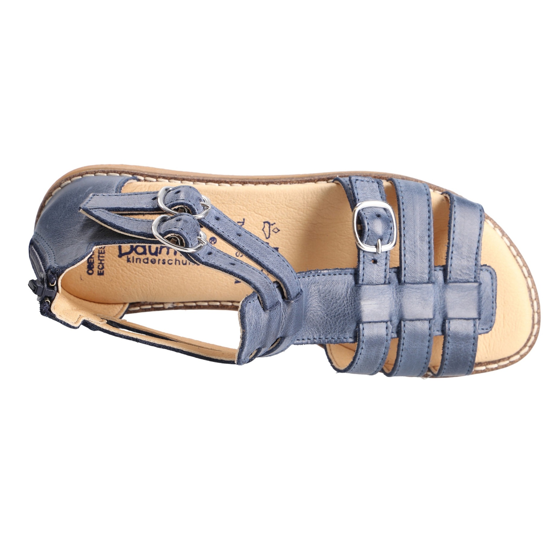 blaue sandale draufsicht