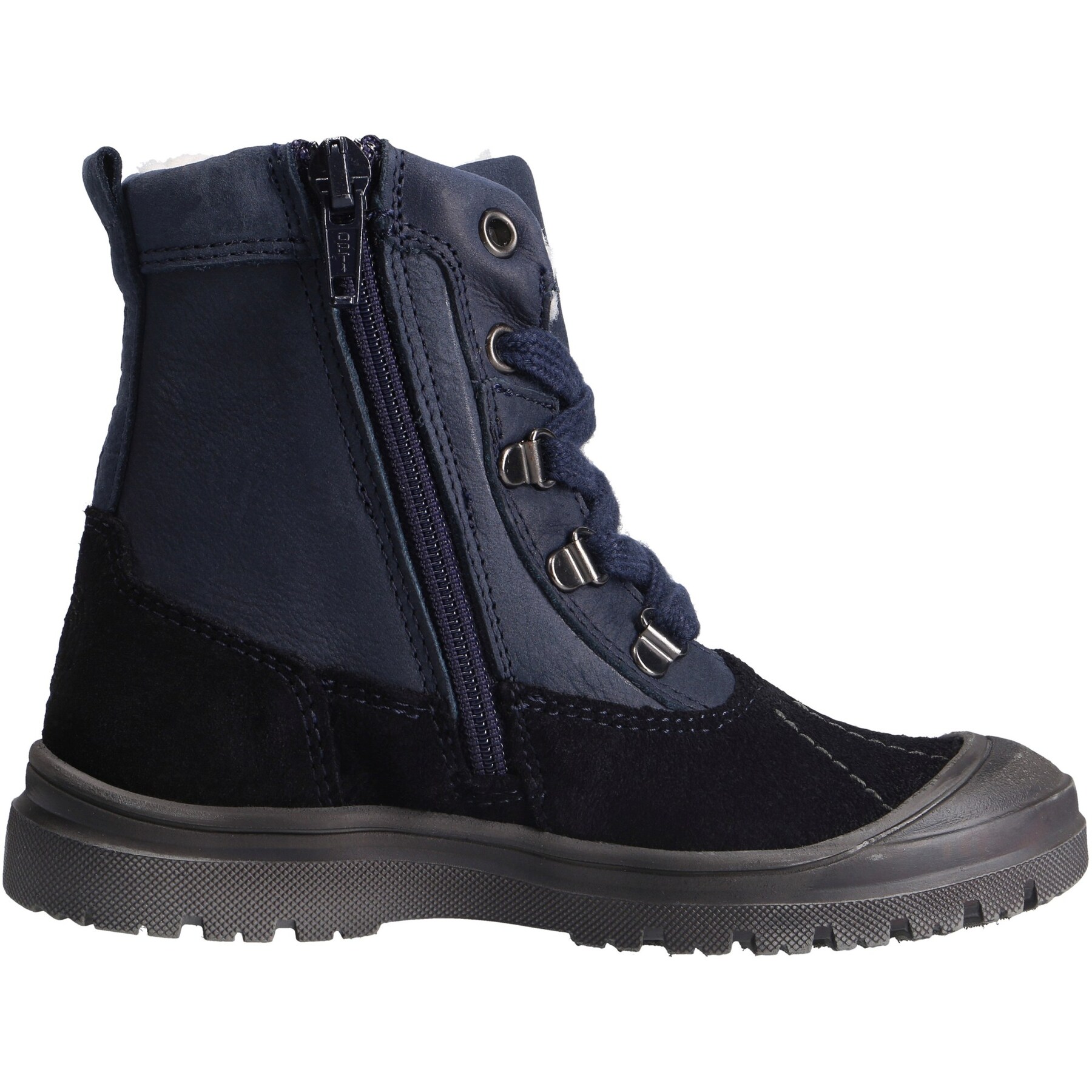 blaue stiefeletten seitenansicht rechts