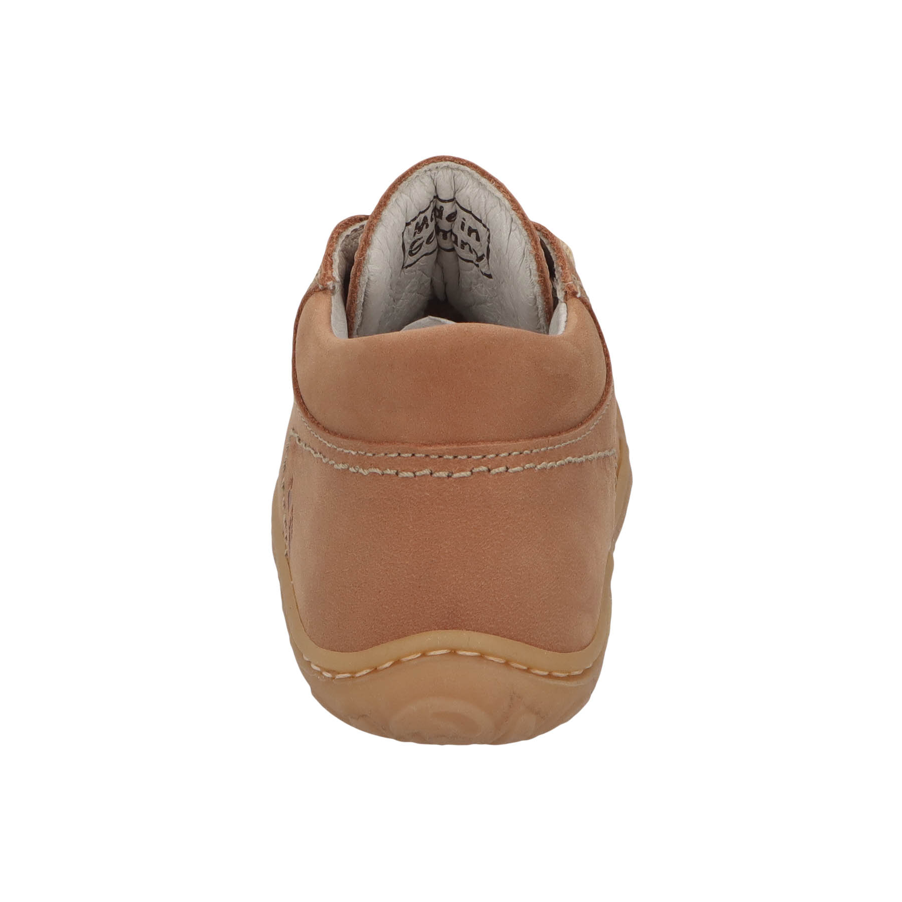 braune lauflernschuhe hinteransicht