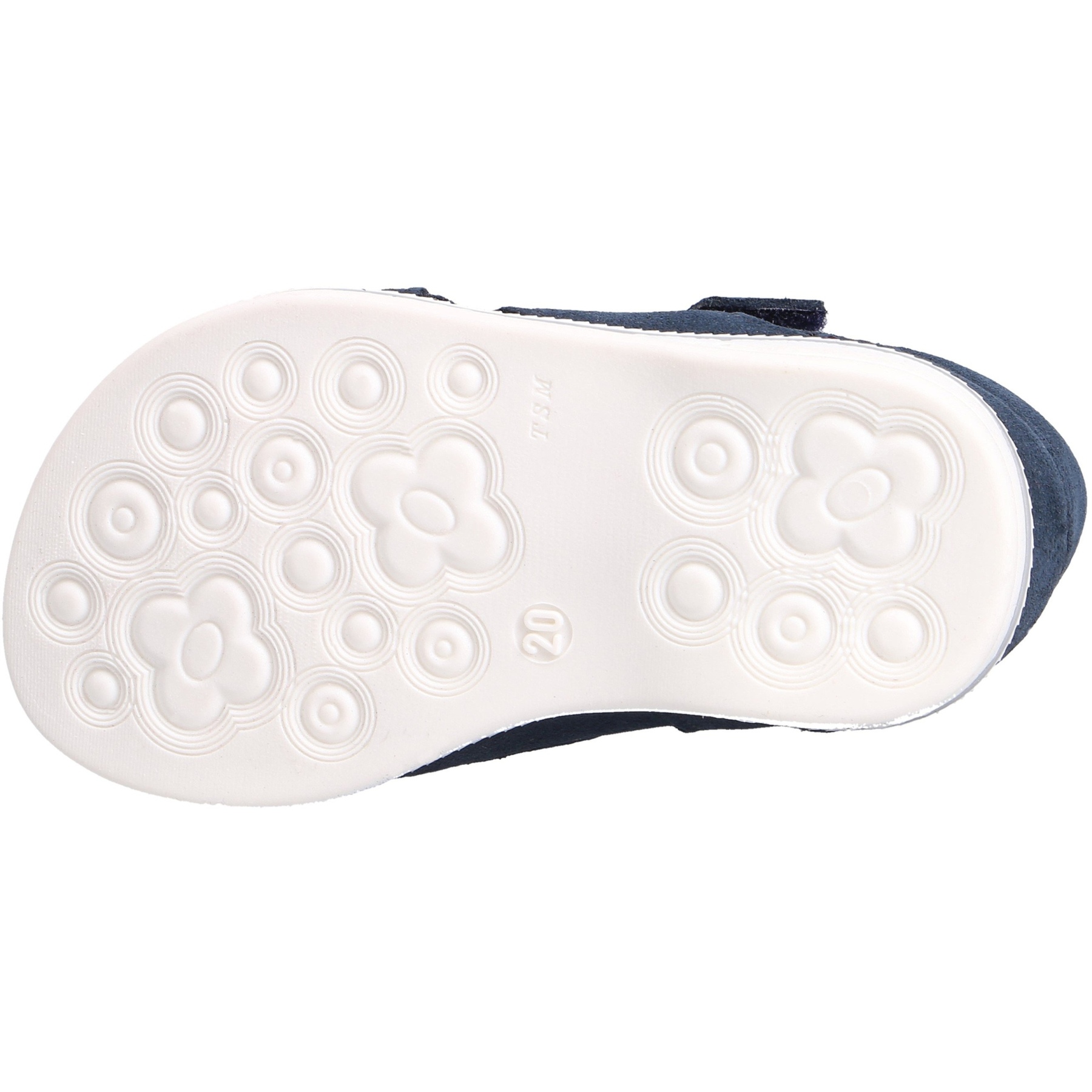 blaue miniletten sohlenansicht