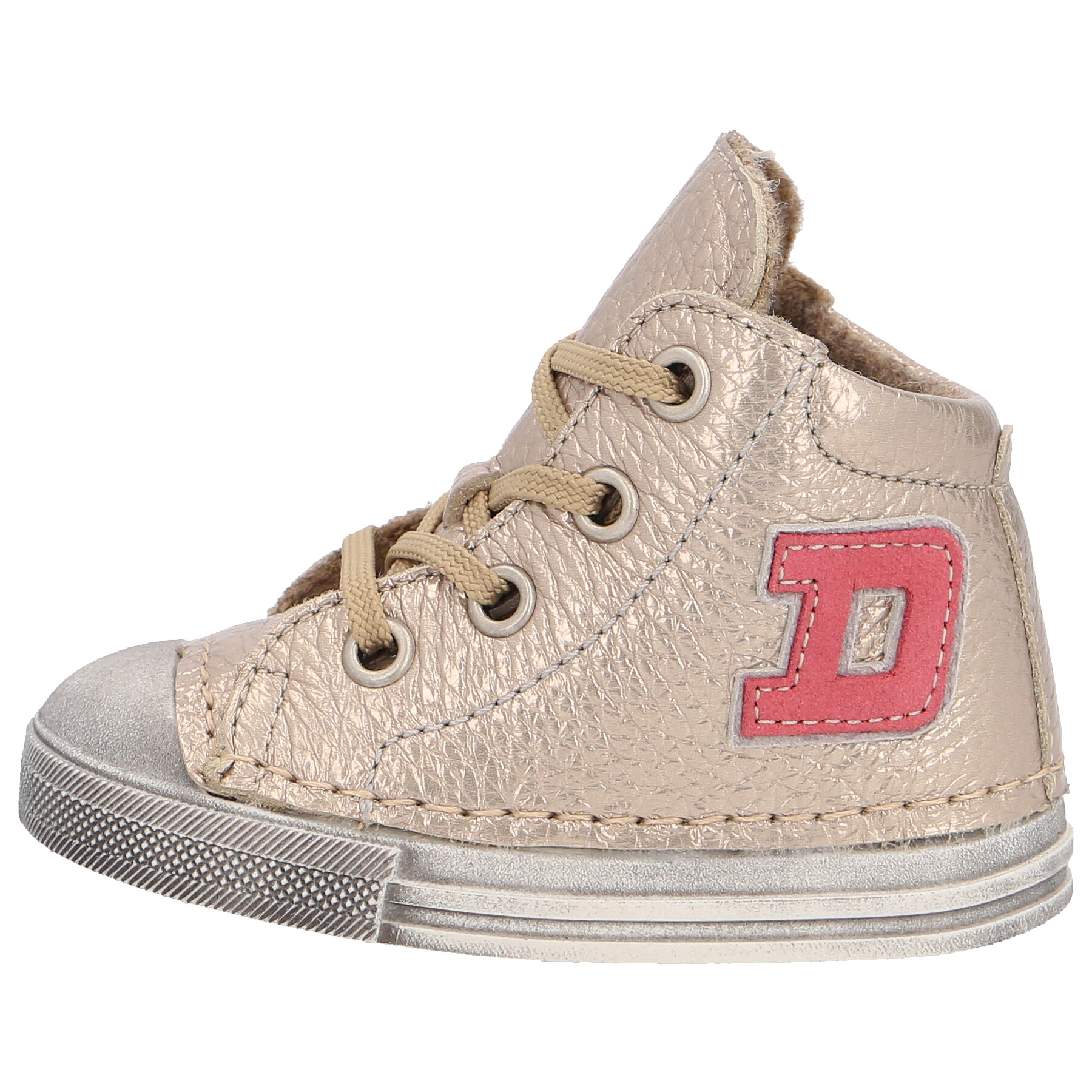 braune lauflernschuhe seitenansicht links