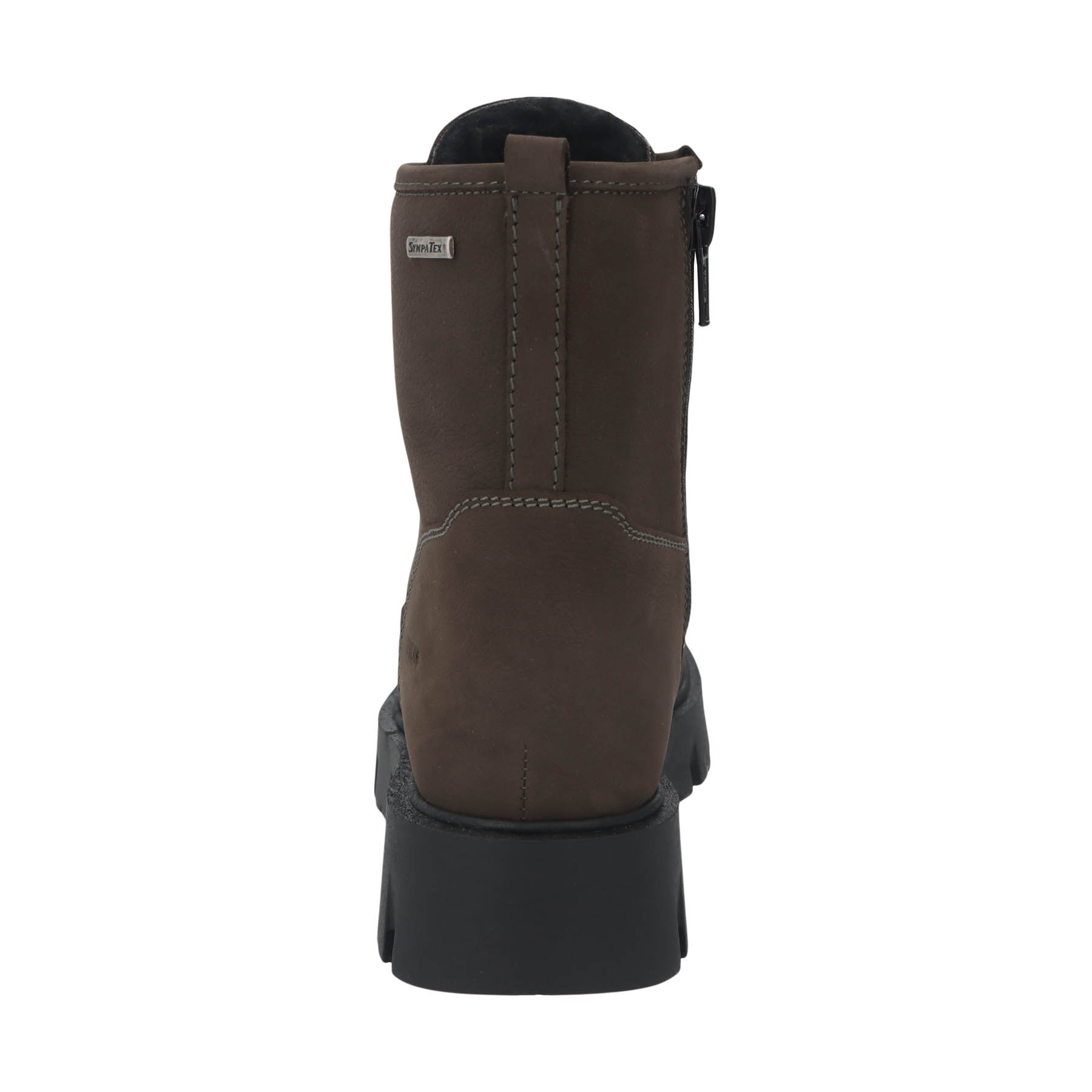 graue stiefeletten hinteransicht