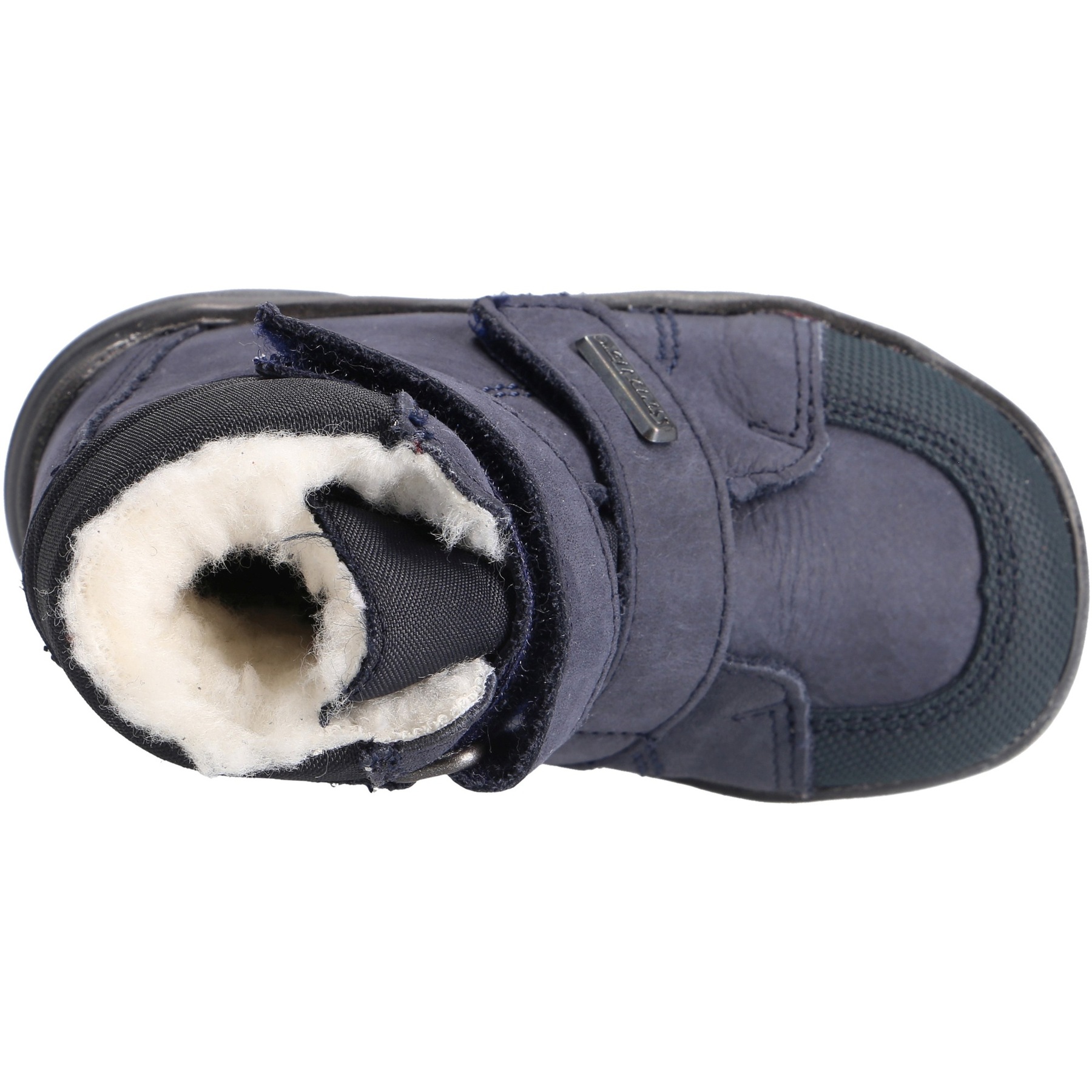 blaue stiefeletten draufsicht