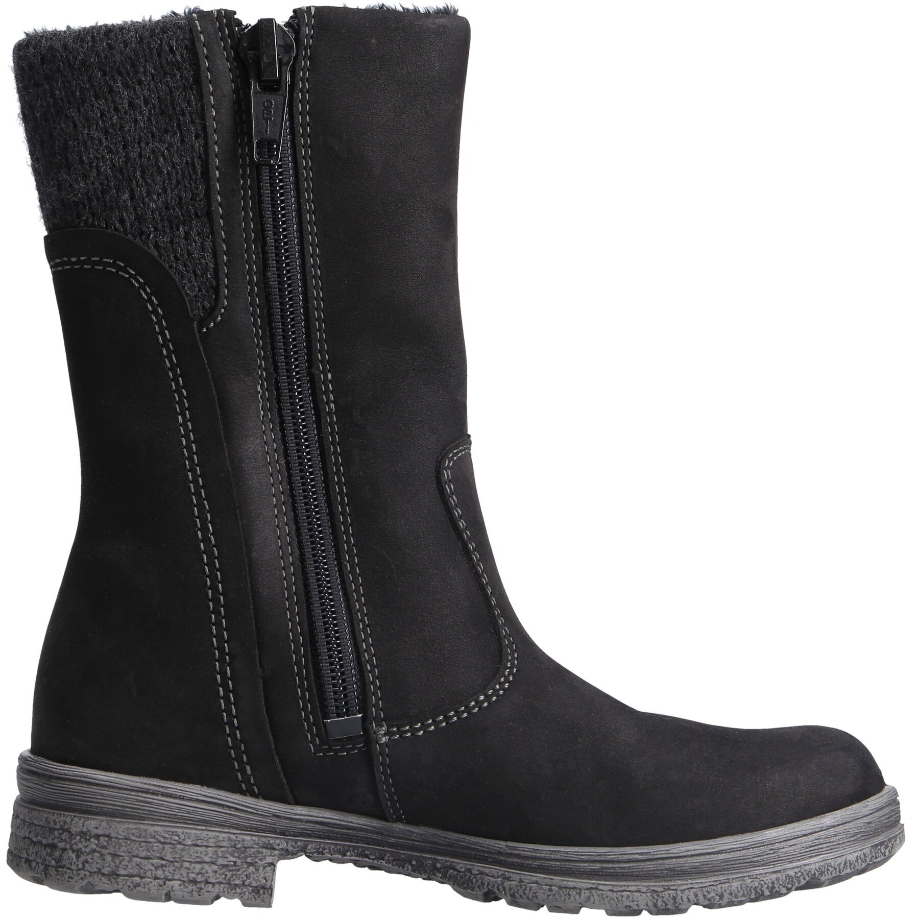 schwarze stiefel seitenansicht rechts