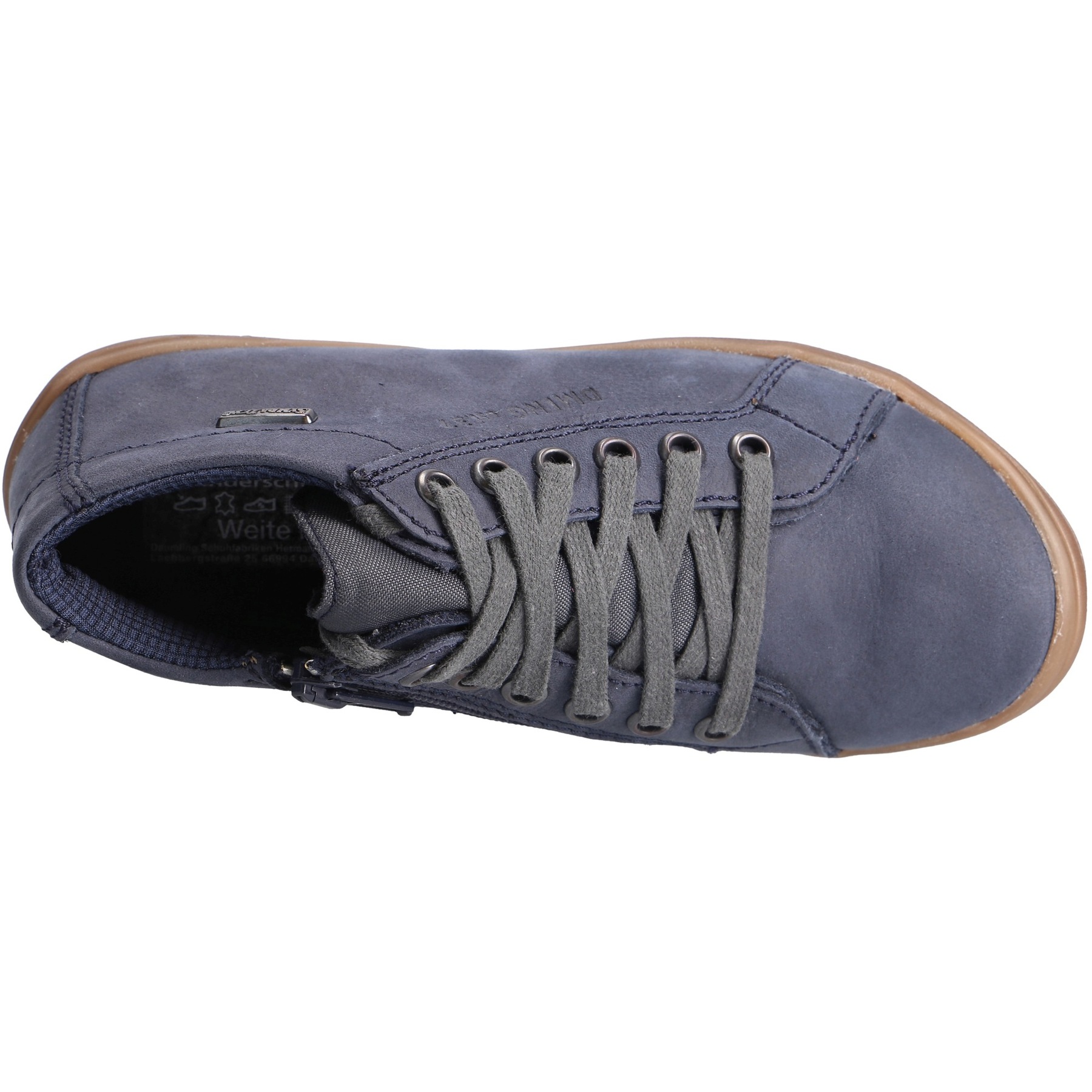 blaue mid cut draufsicht