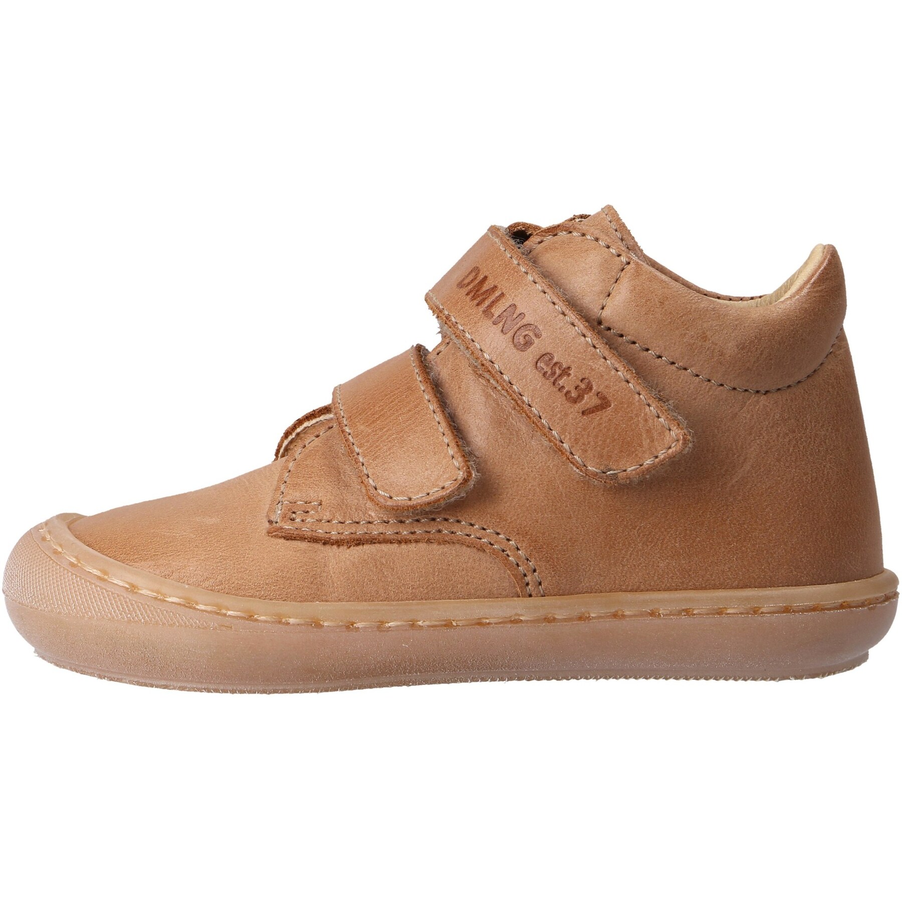 braune lauflernschuhe seitenansicht links