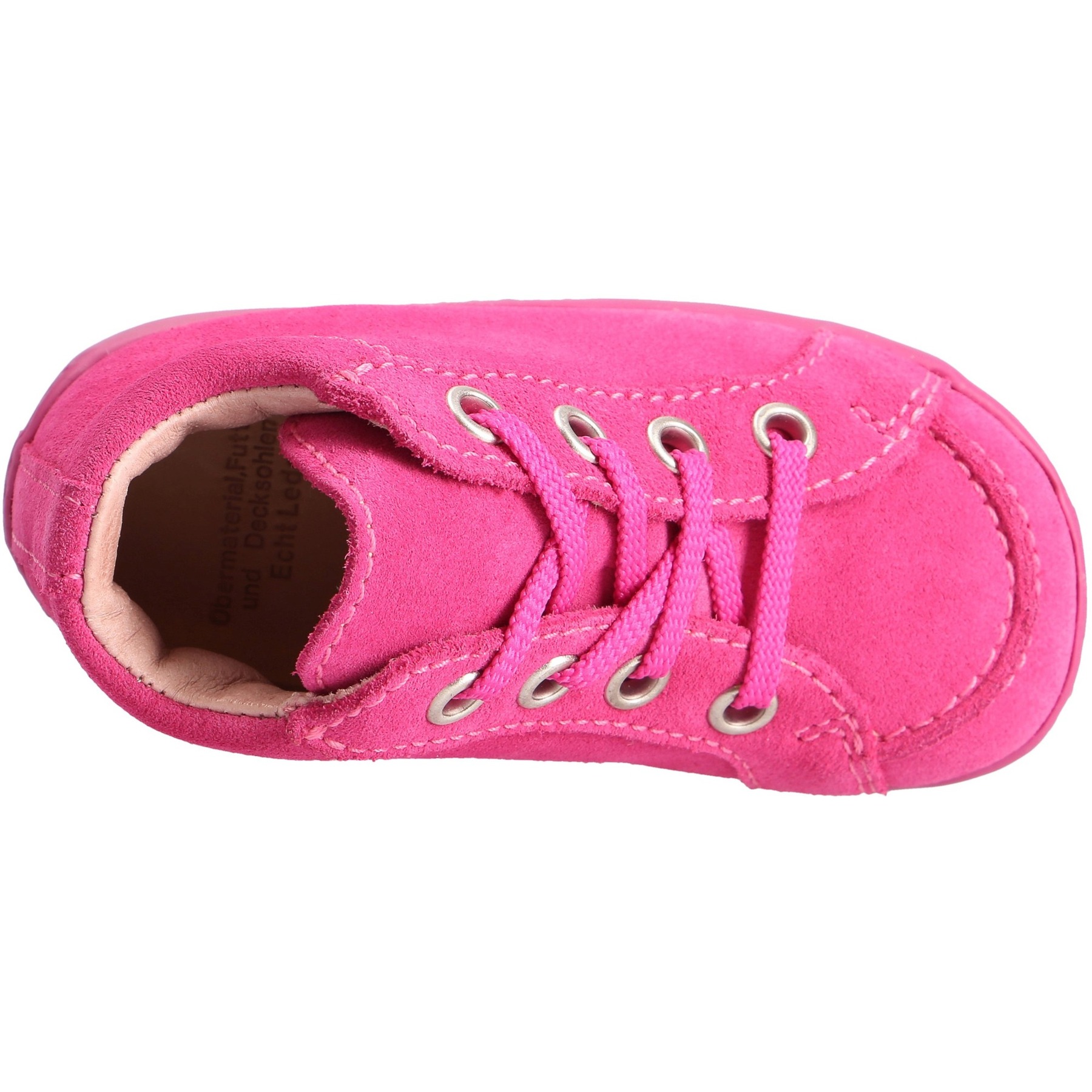 rote lauflernschuhe draufsicht