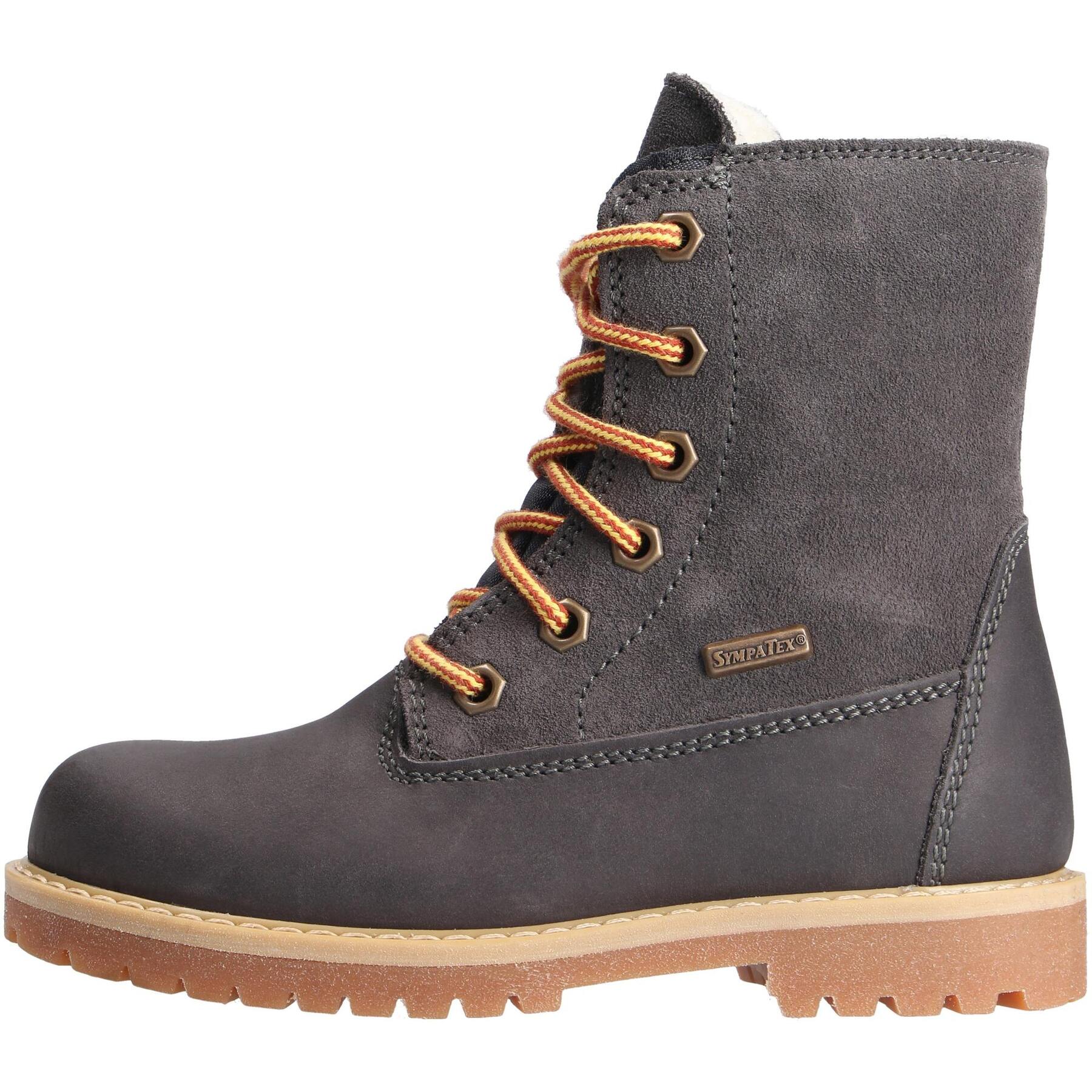 graue stiefeletten seitenansicht links