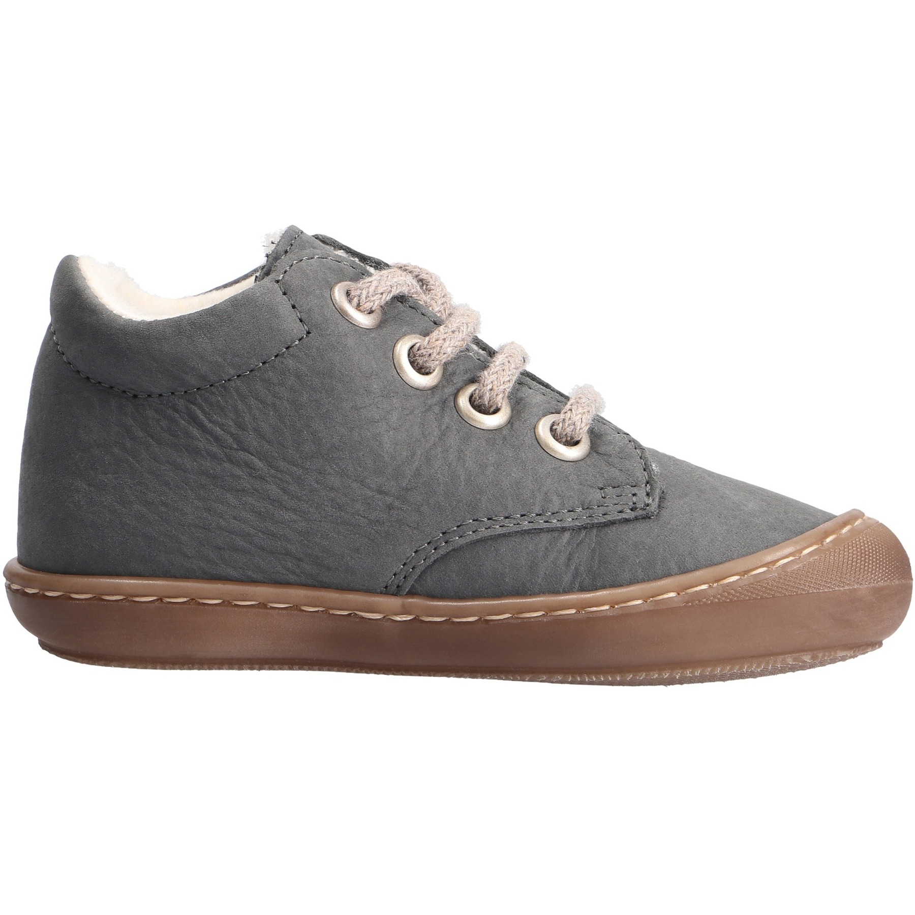 graue lauflernschuhe seitenansicht rechts