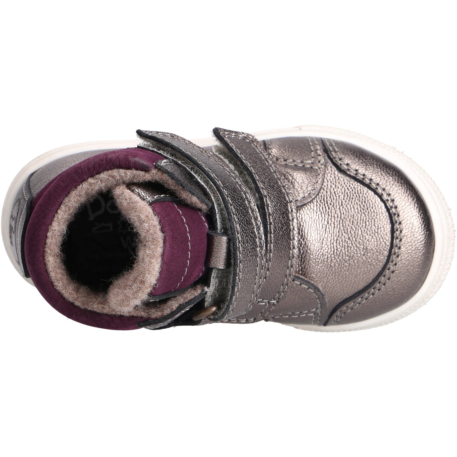 mehrfarbige mid cut draufsicht