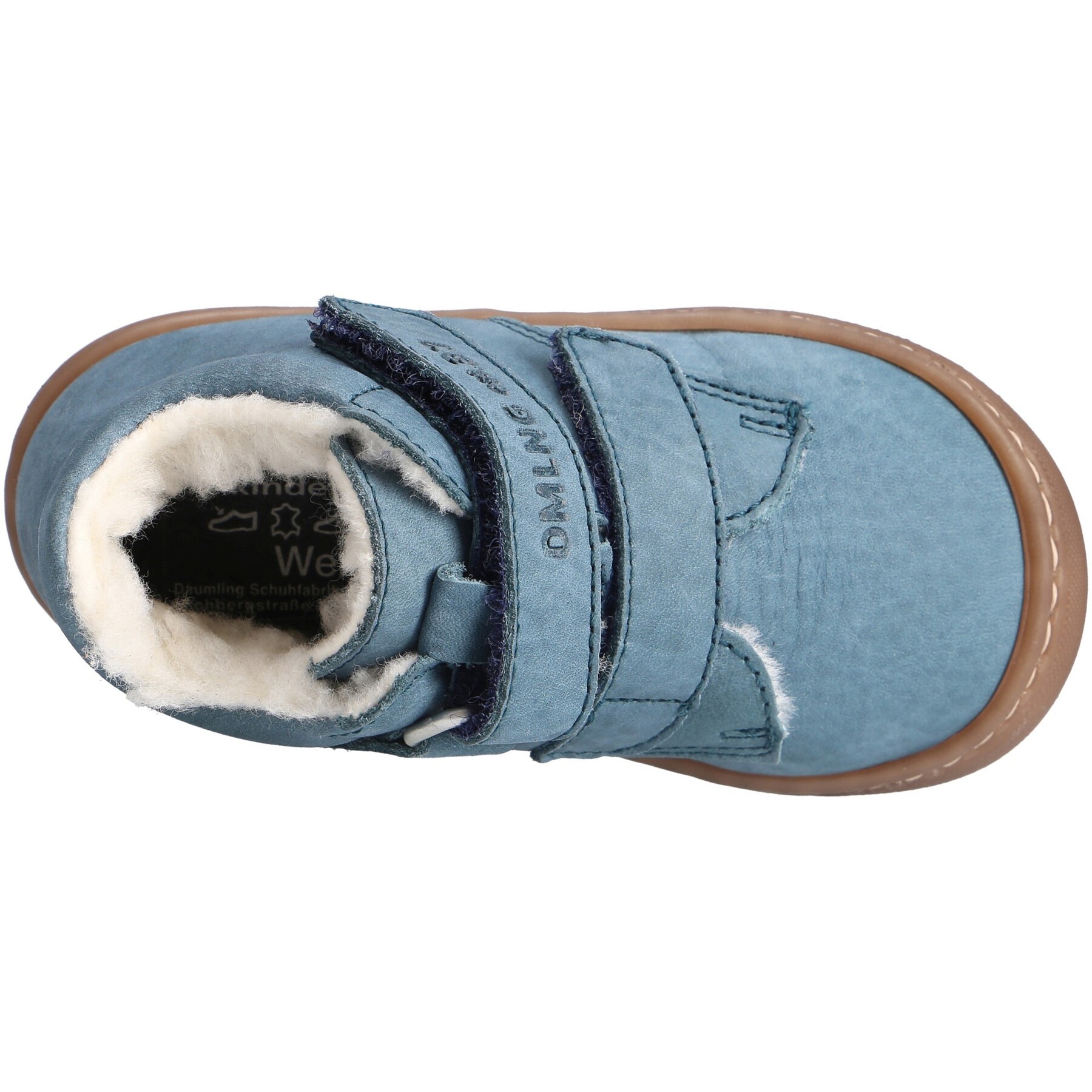 blaue lauflernschuhe draufsicht