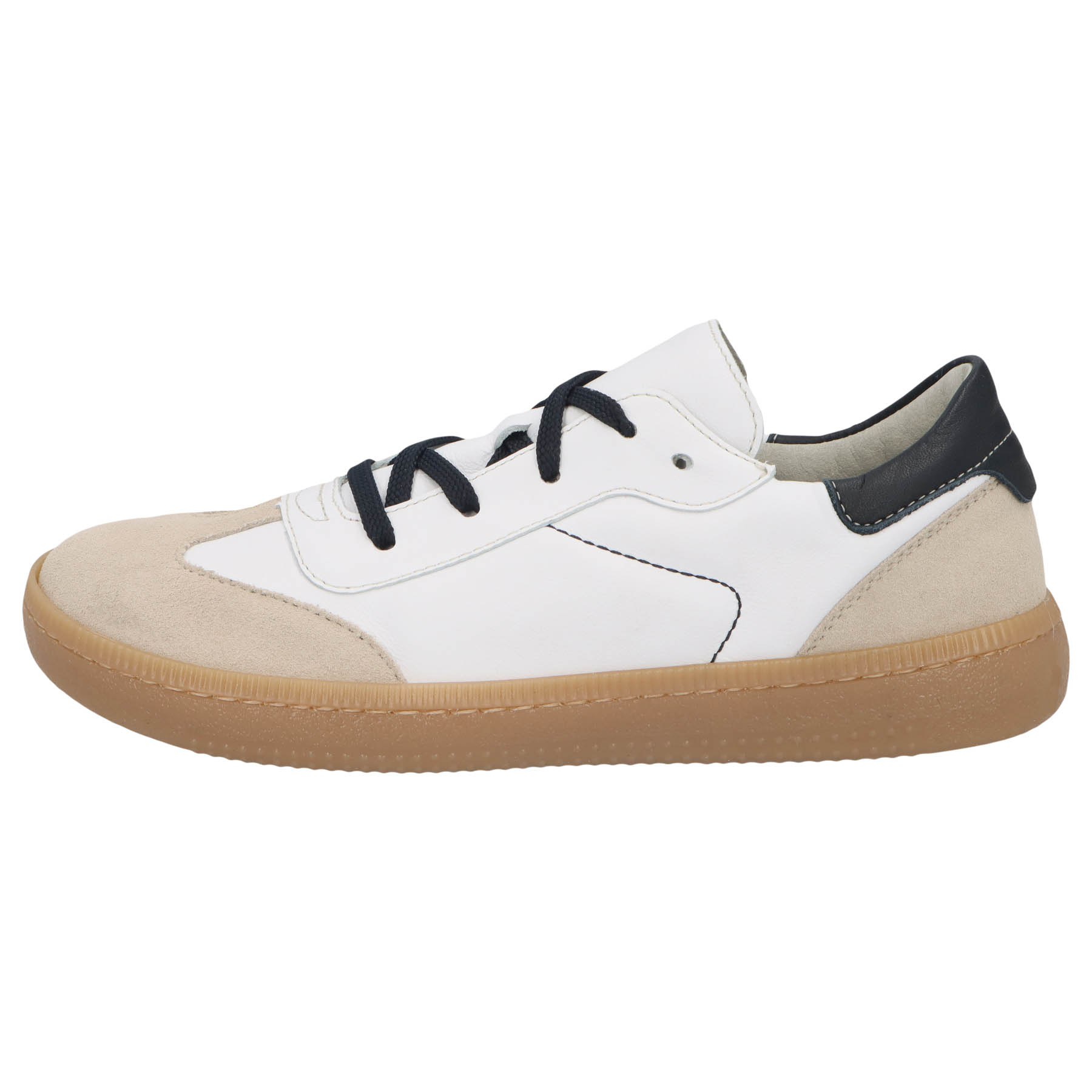 weiße halbschuh seitenansicht links