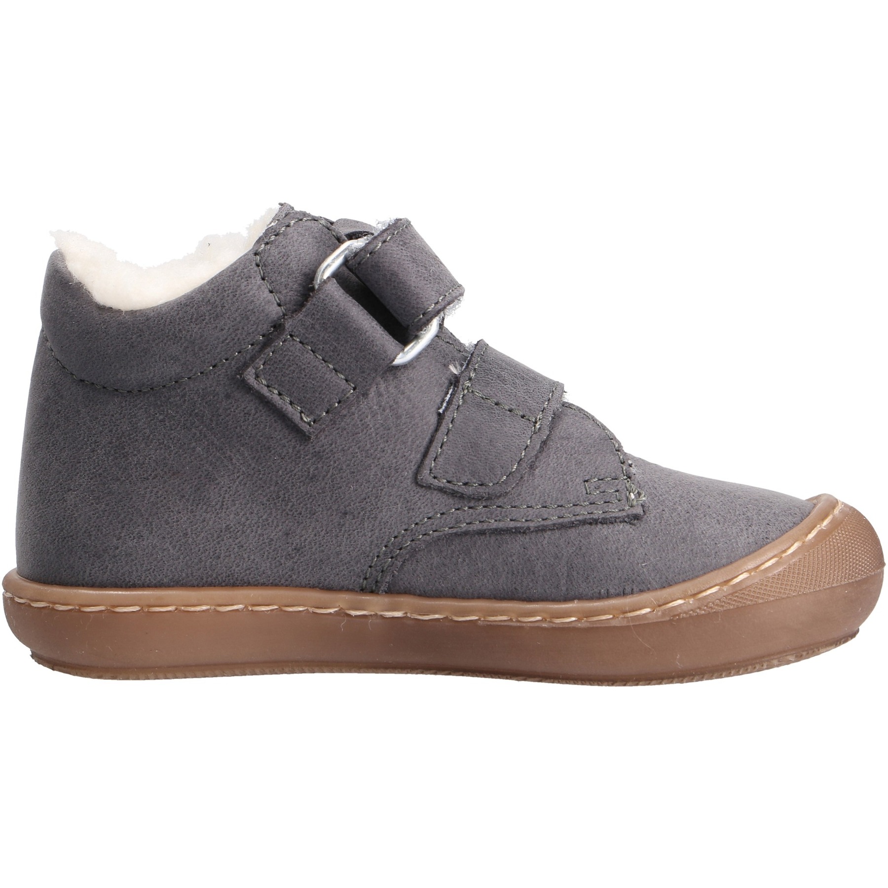 graue lauflernschuhe seitenansicht rechts