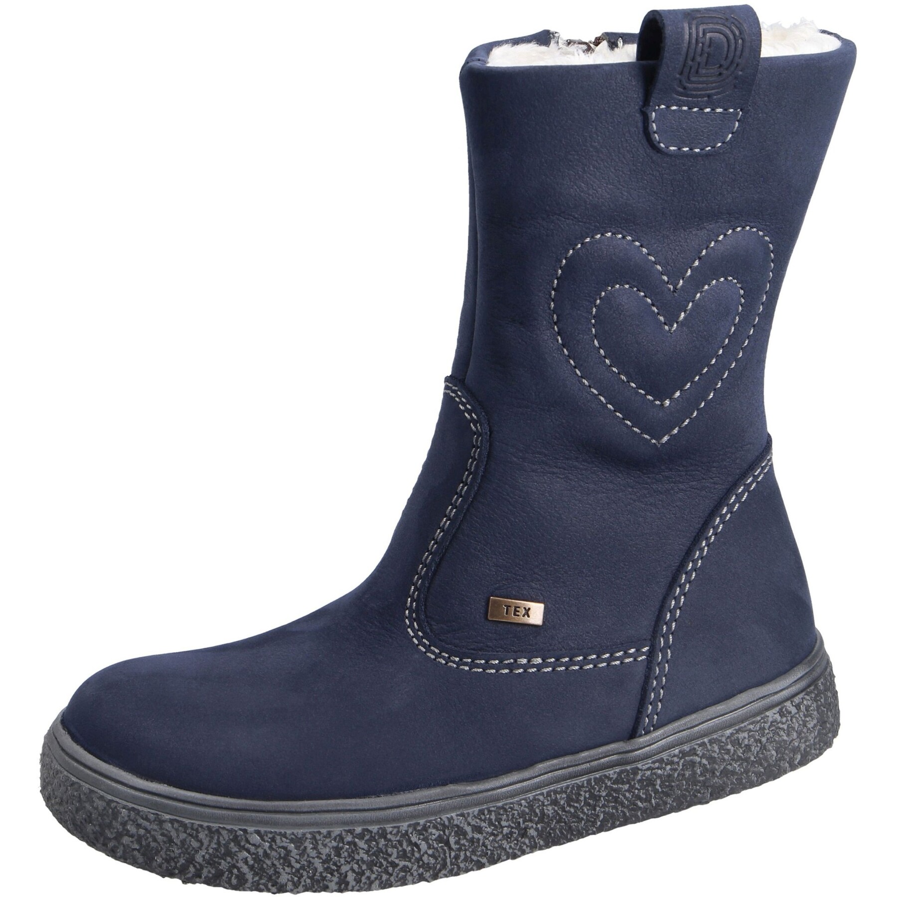 blaue stiefel 3-4 ansicht