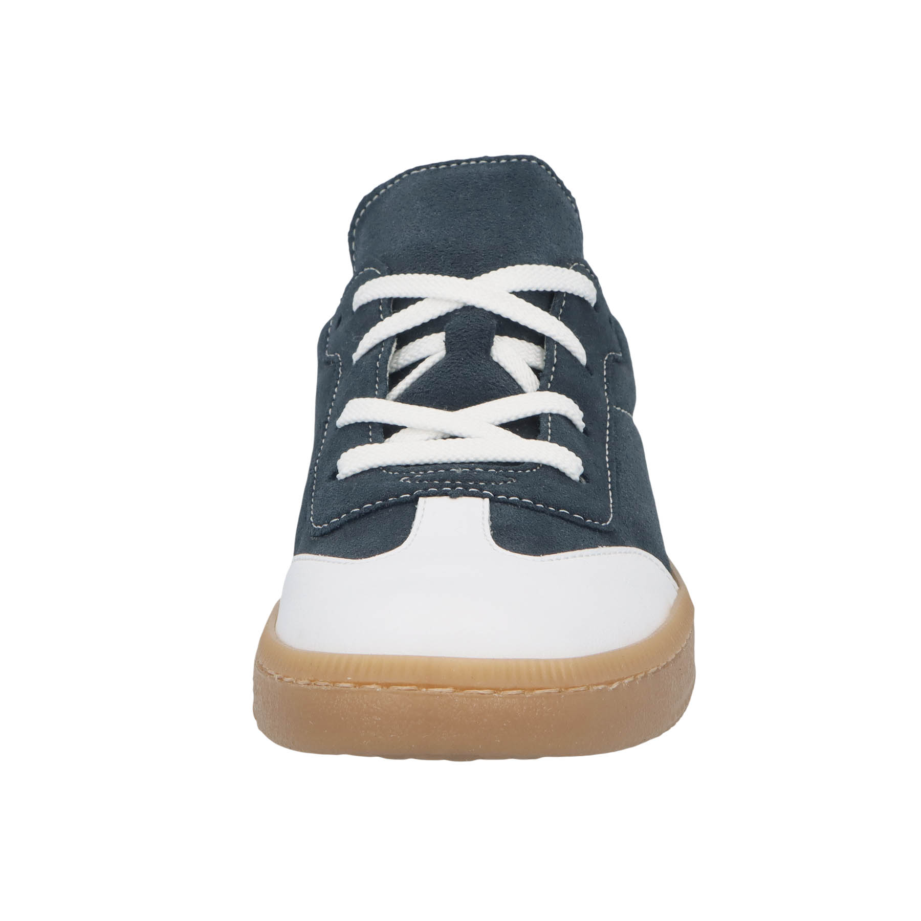 blaue halbschuh vorderansicht